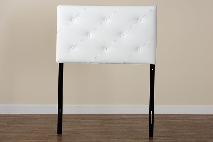 Baltimore Modern and Contemporary Faux Leather Upholstered Headboard