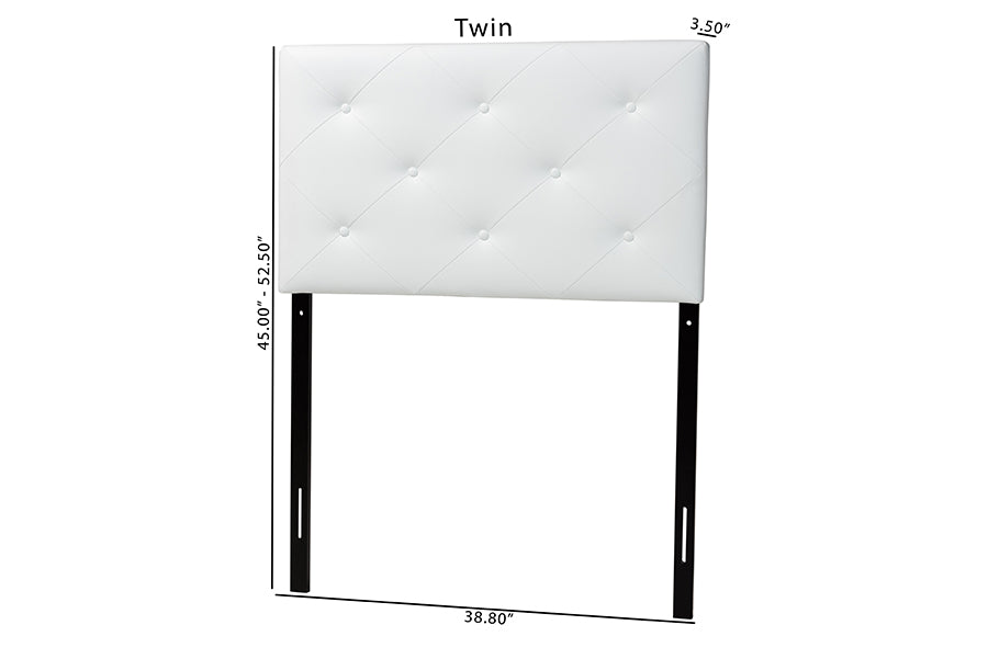 Baltimore Modern and Contemporary Faux Leather Upholstered Headboard