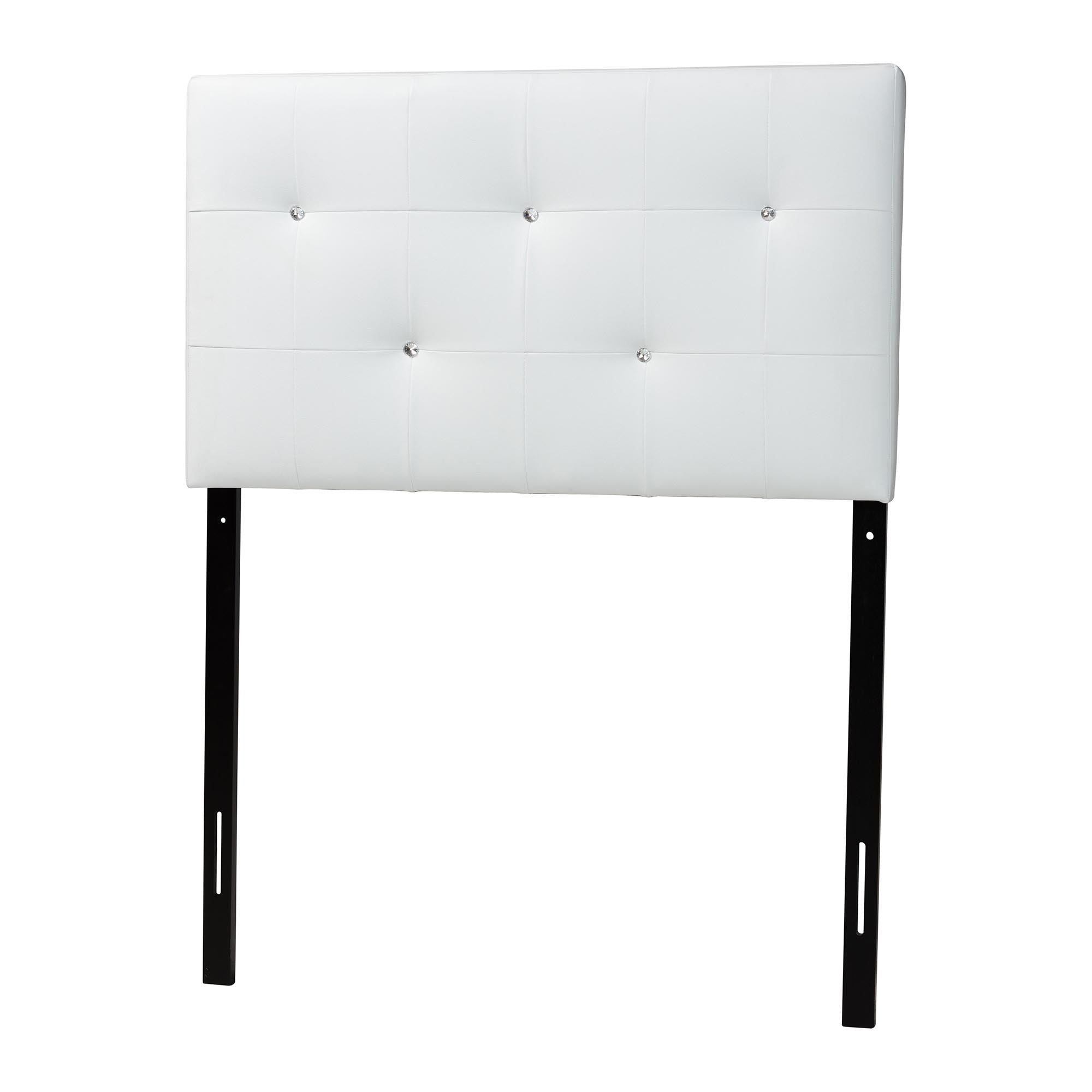 Kirchem Modern and Contemporary Faux Leather Upholstered Headboard