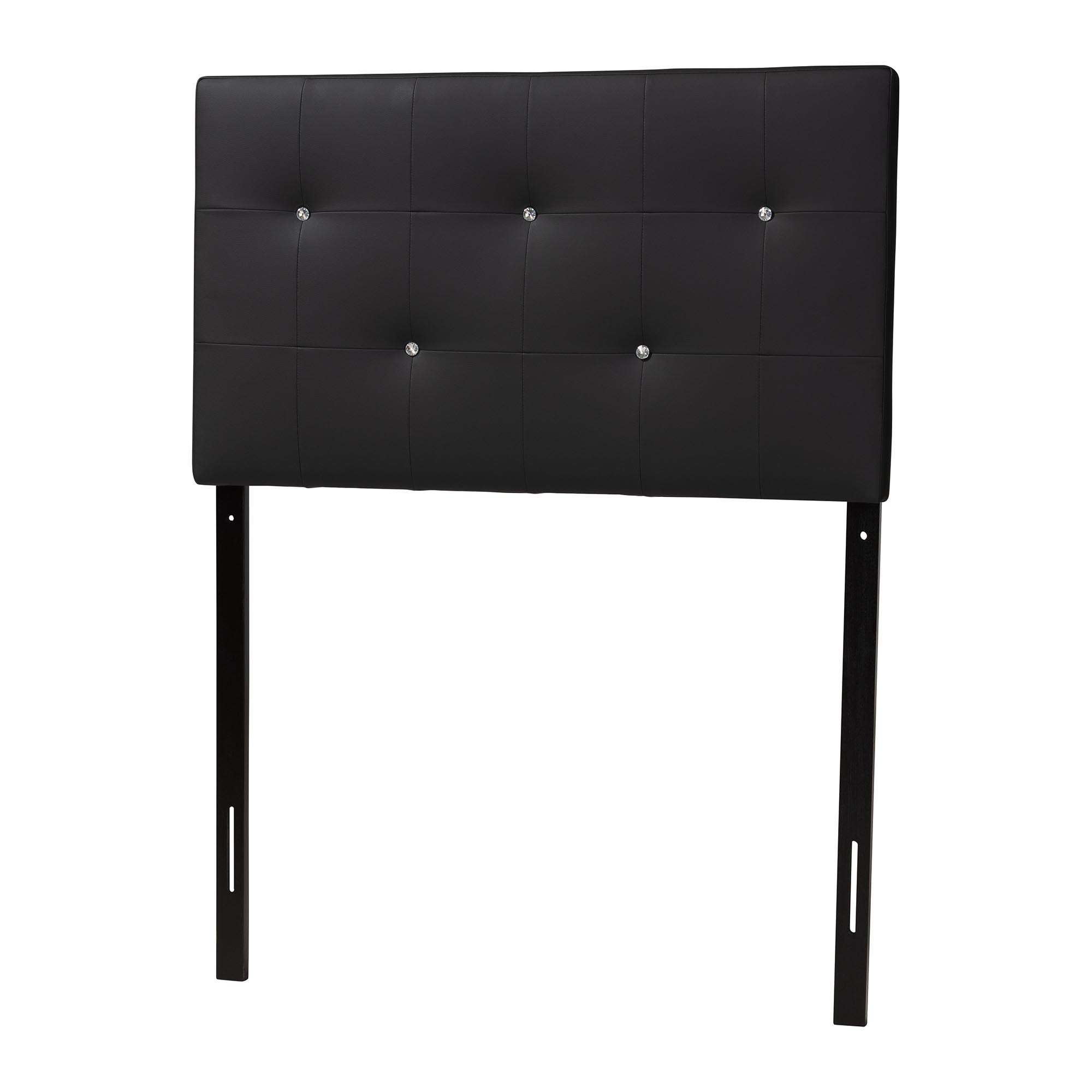 Kirchem Modern and Contemporary Faux Leather Upholstered Headboard