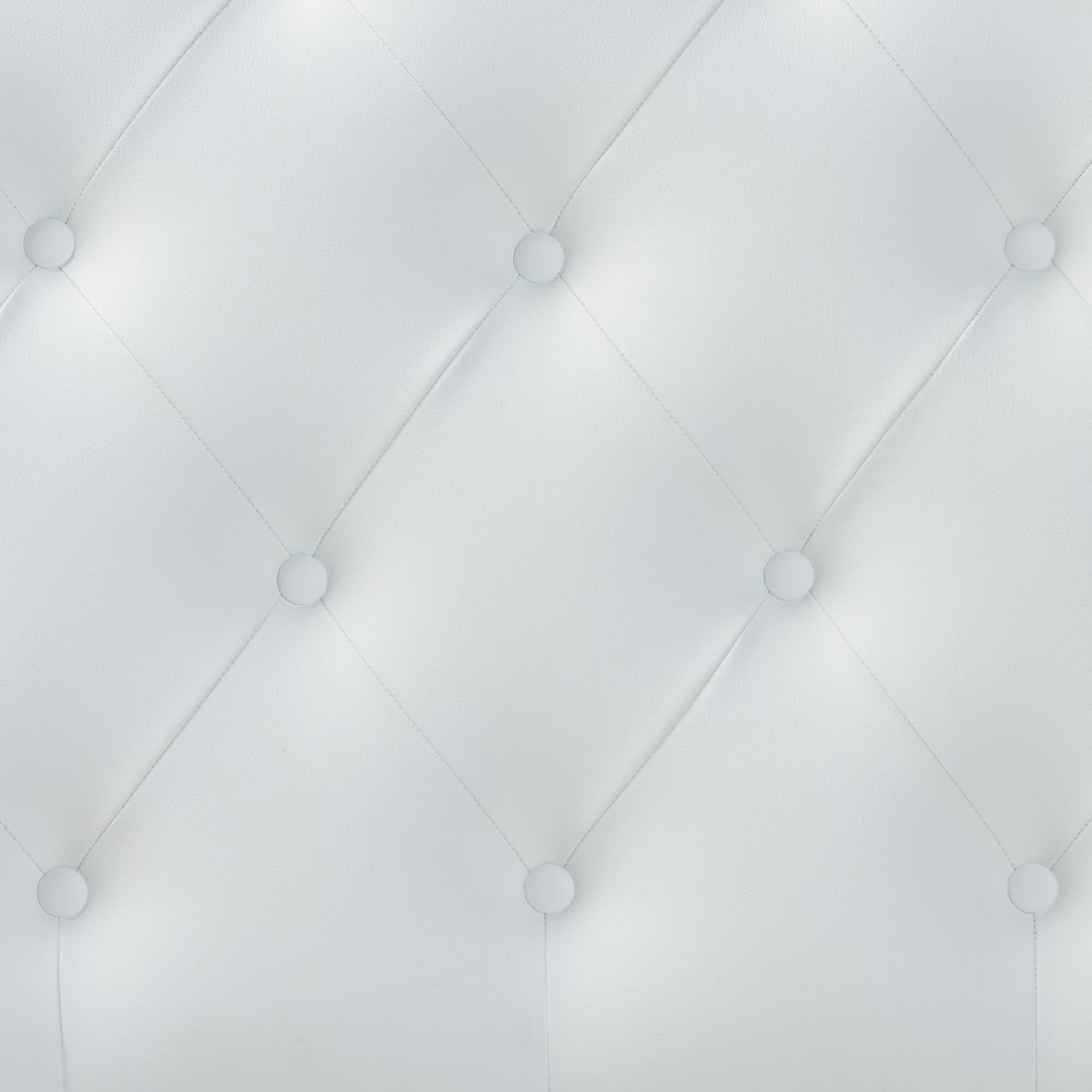 Myra Modern and Contemporary Faux Leather Upholstered Button-Tufted Scalloped Headboard