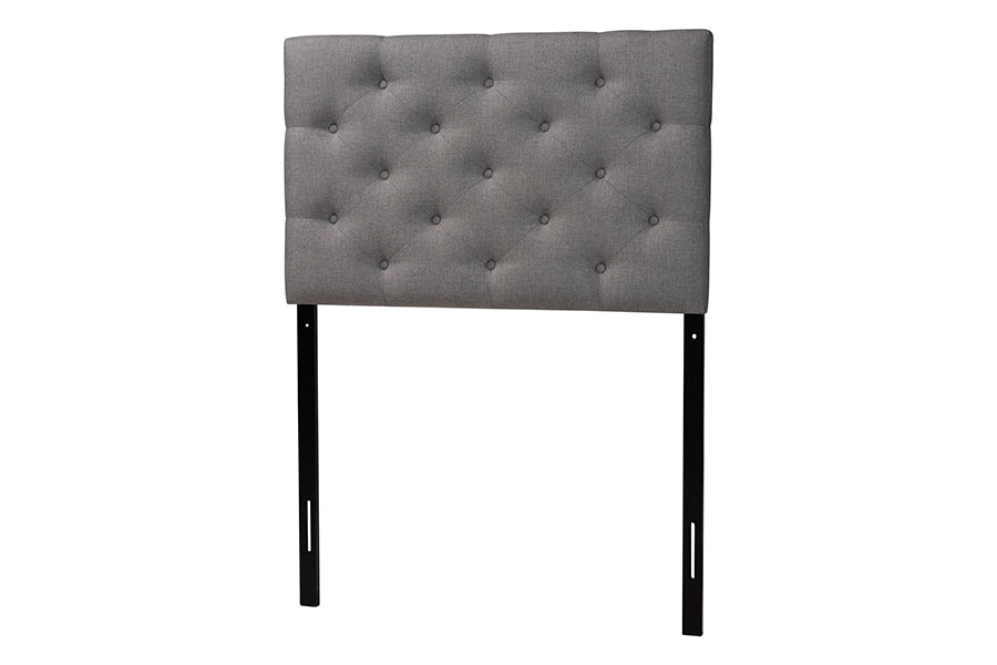 Viviana Modern and Contemporary Fabric Upholstered Button-Tufted Headboard