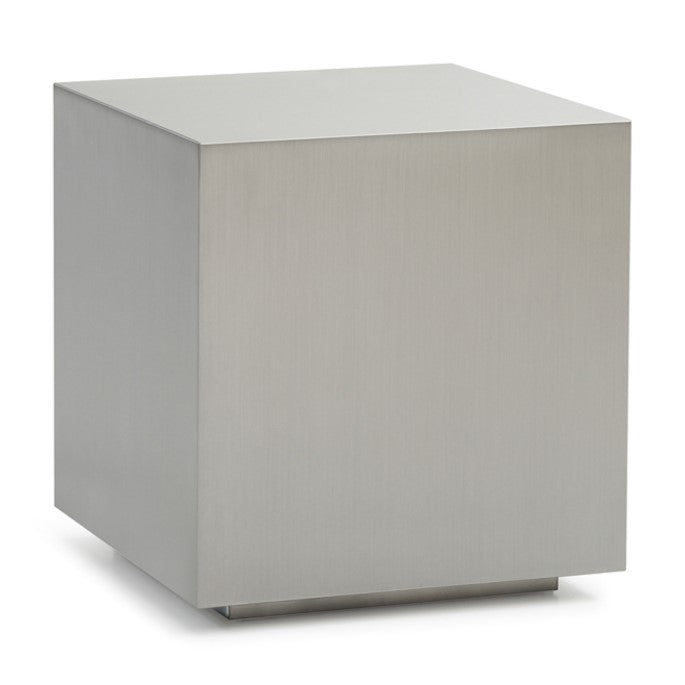 Anvil Modern Brushed Stainless Steel End Table