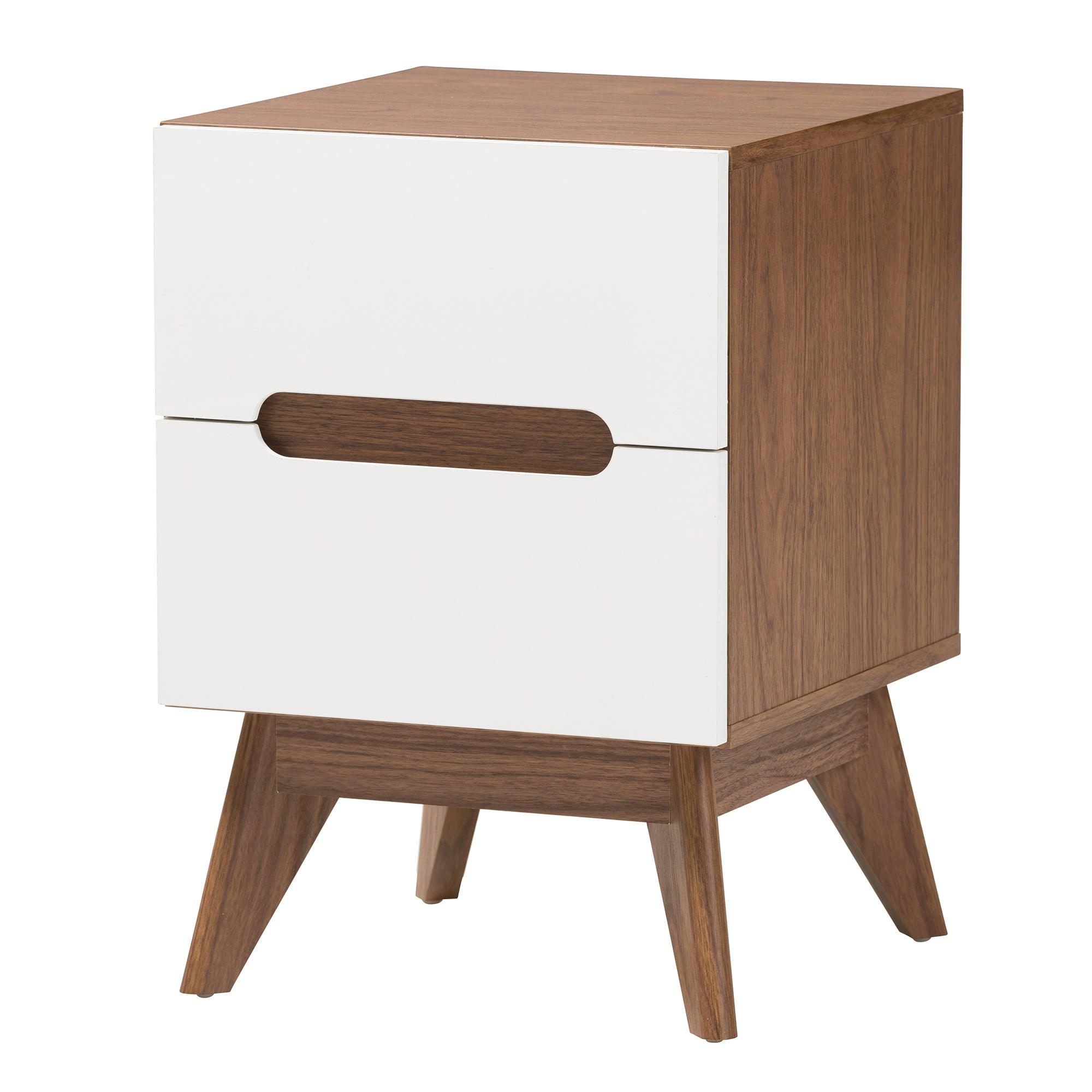 Calypso Mid-Century Modern Two-Tone and Finished Wood 3-Piece Storage Set