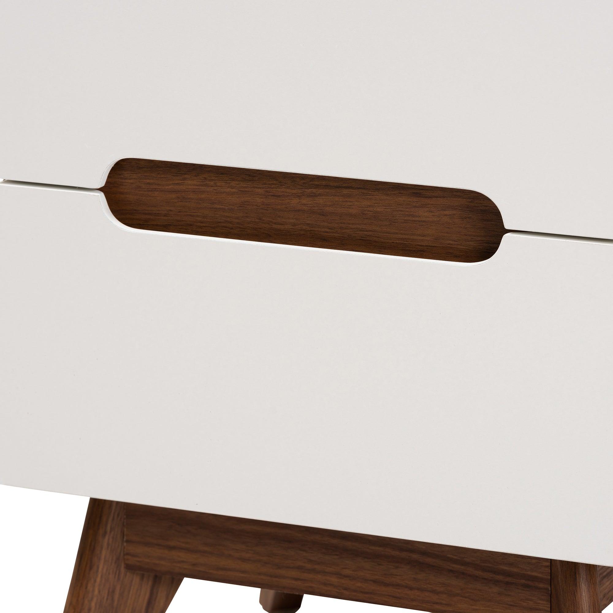 Calypso Mid-Century Modern Two-Tone and Finished Wood 3-Piece Storage Set