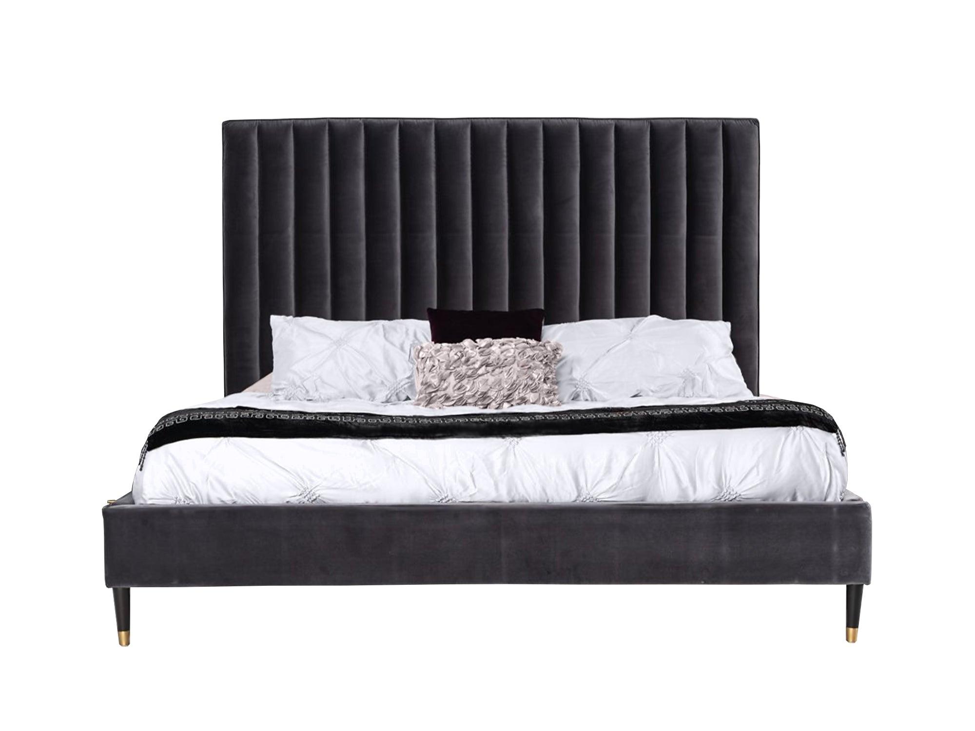 Modrest Hemlock Modern Velvet Bed