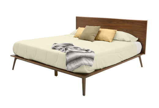 Carmen and Marshall Mid-Century Modern Bed and Nightstands Set