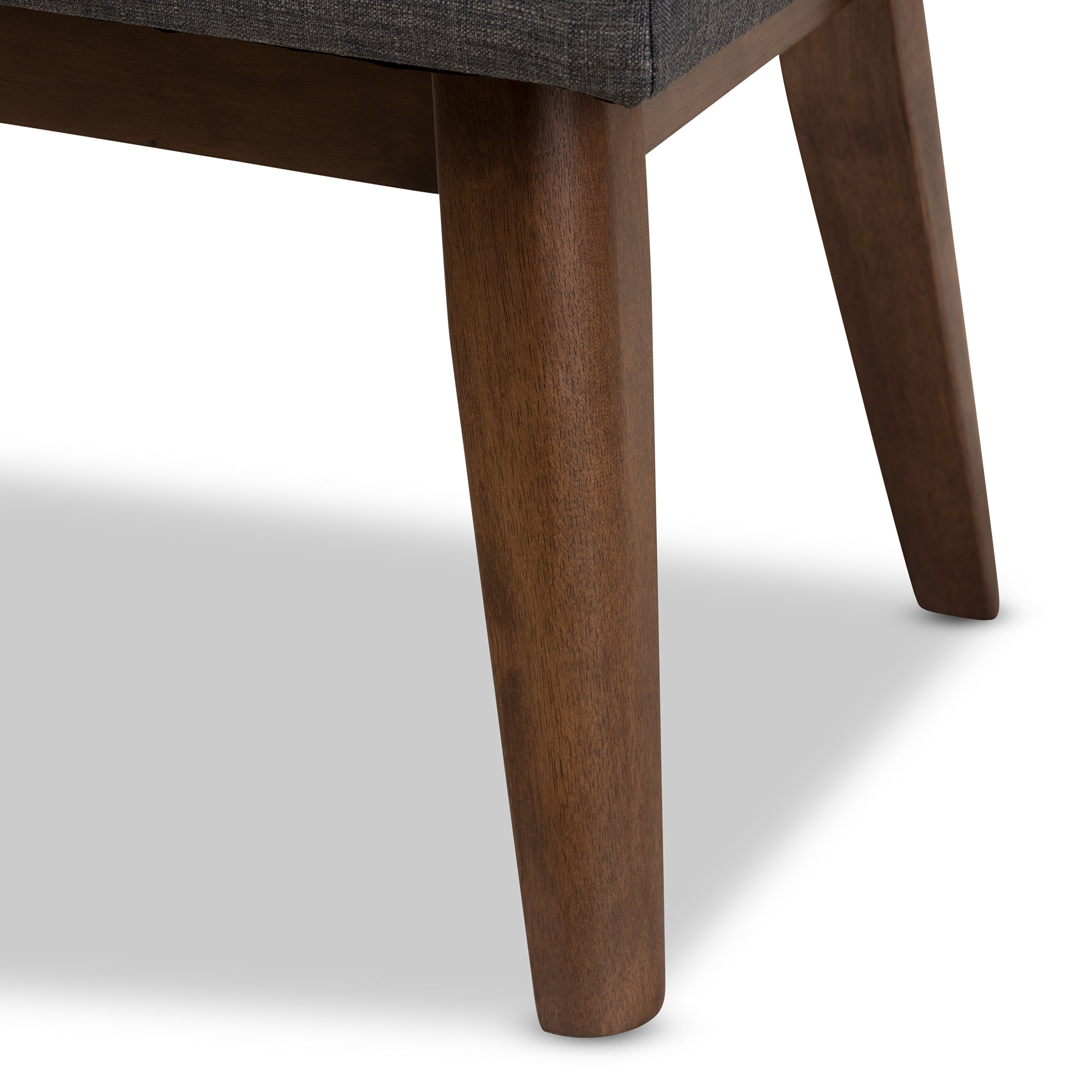 Elia Mid-Century Modern Wood Fabric Button-Tufted Bench