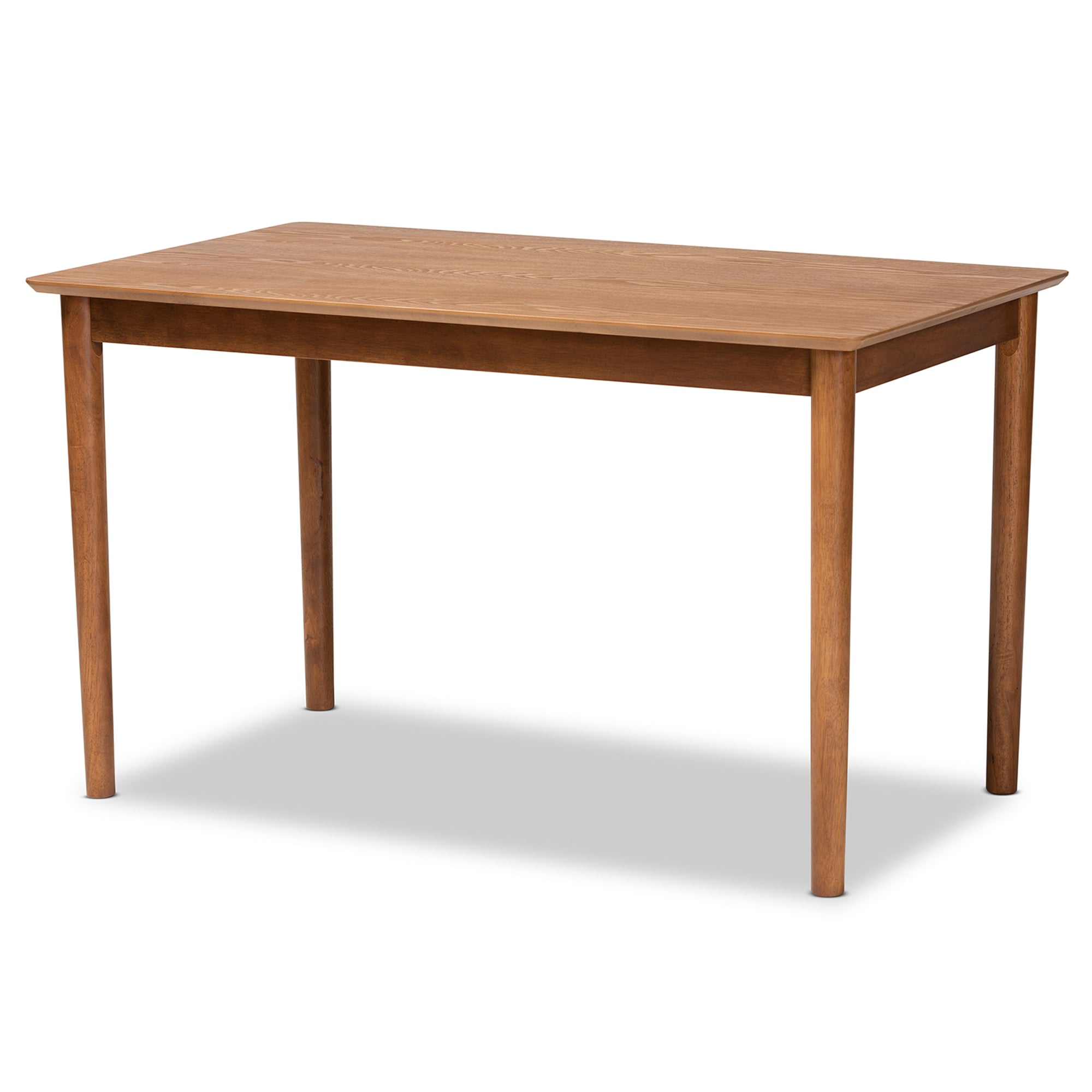 Dorina Mid-Century Modern Fabric Upholstered and Finished Wood 5-Piece Dining Set