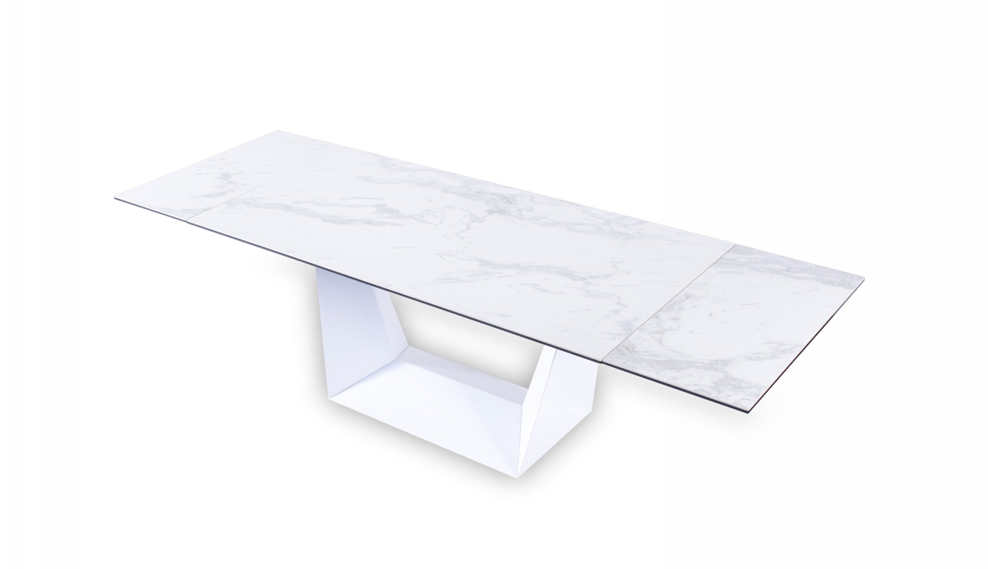 Modrest Baldwin Modern Ceramic Extendable Dining Table