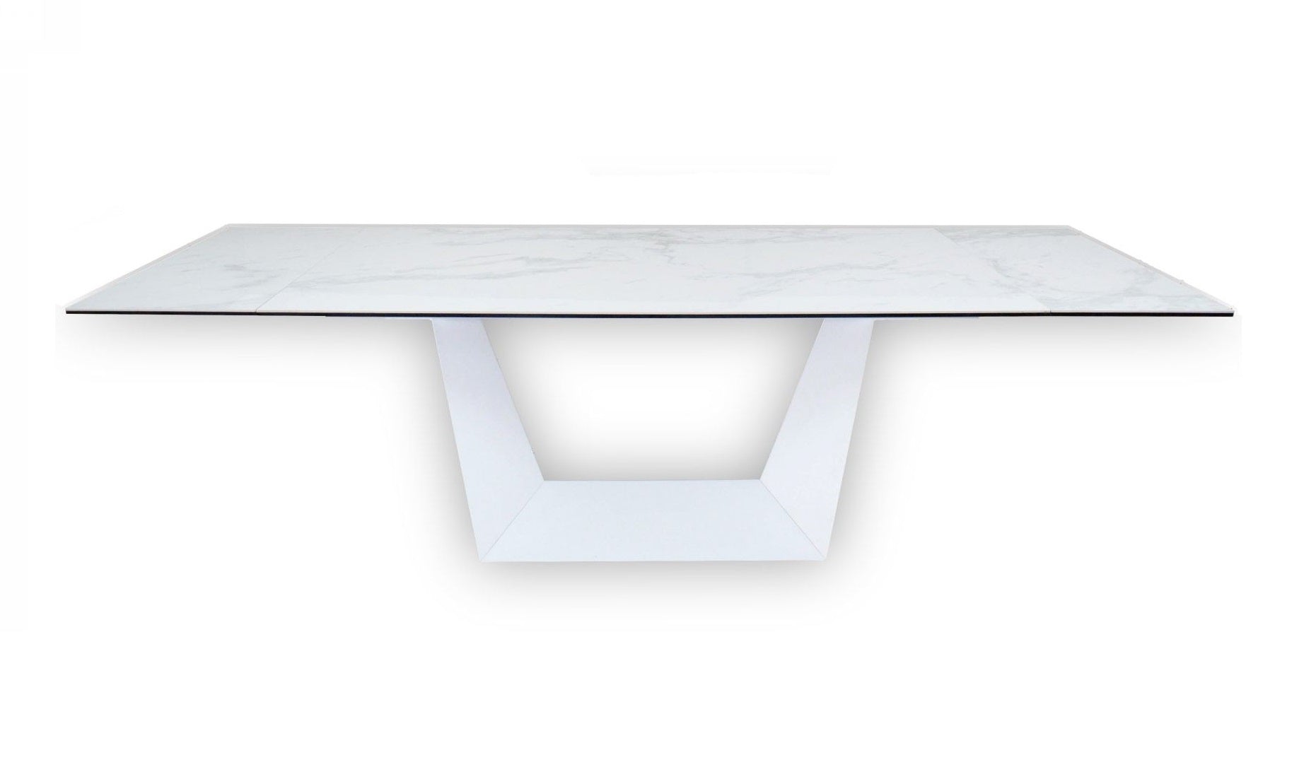 Modrest Baldwin Modern Ceramic Extendable Dining Table