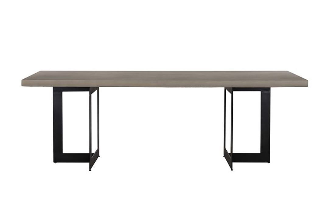 Modrest Sharon Modern Concrete Metal Dining Table