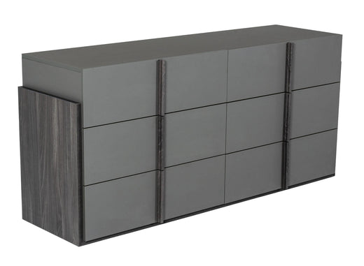 Lucia Italian Modern Elm and Matte Dresser