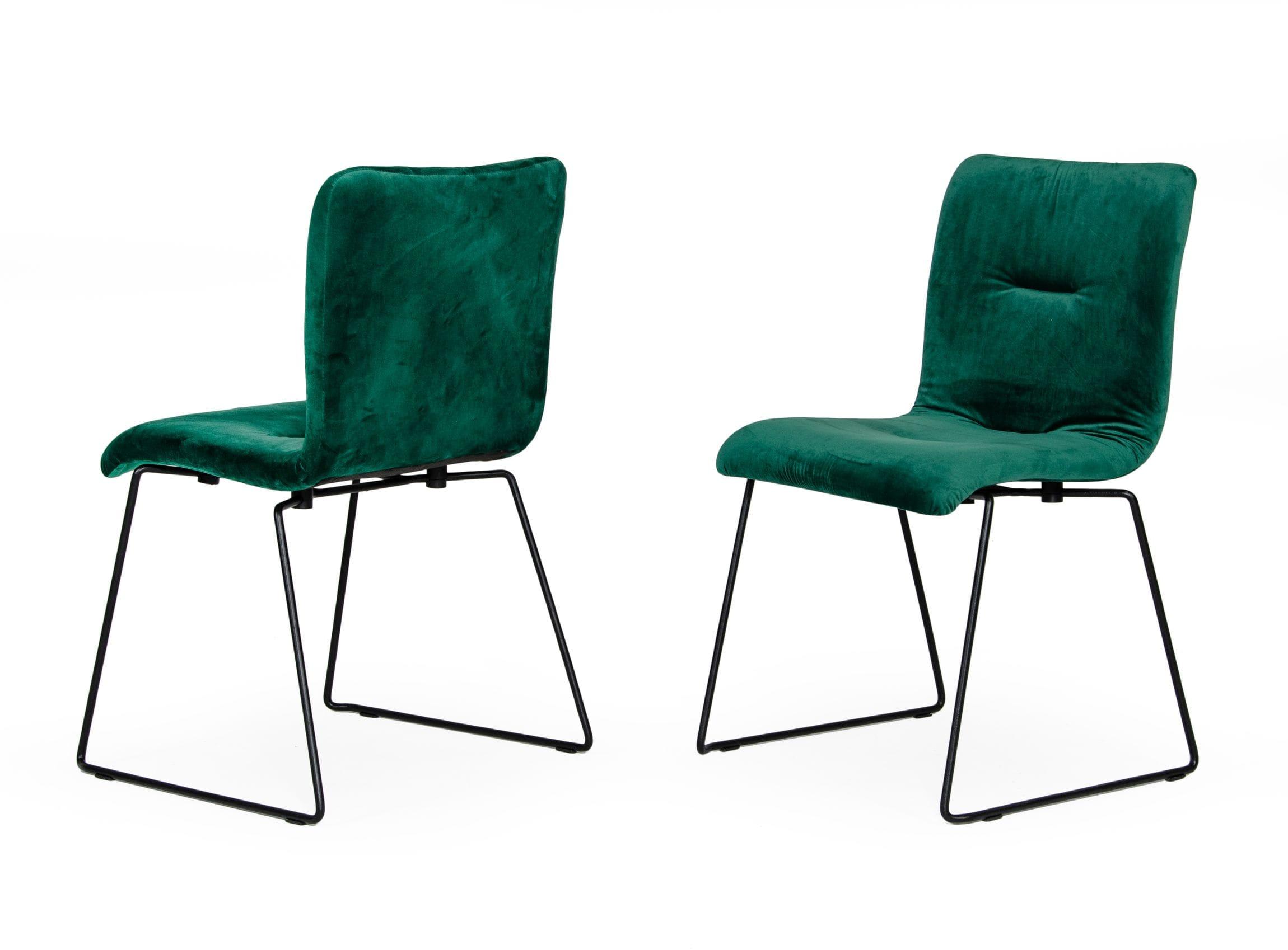 Modrest Yannis Modern Fabric Dining Chair (Set of 2)