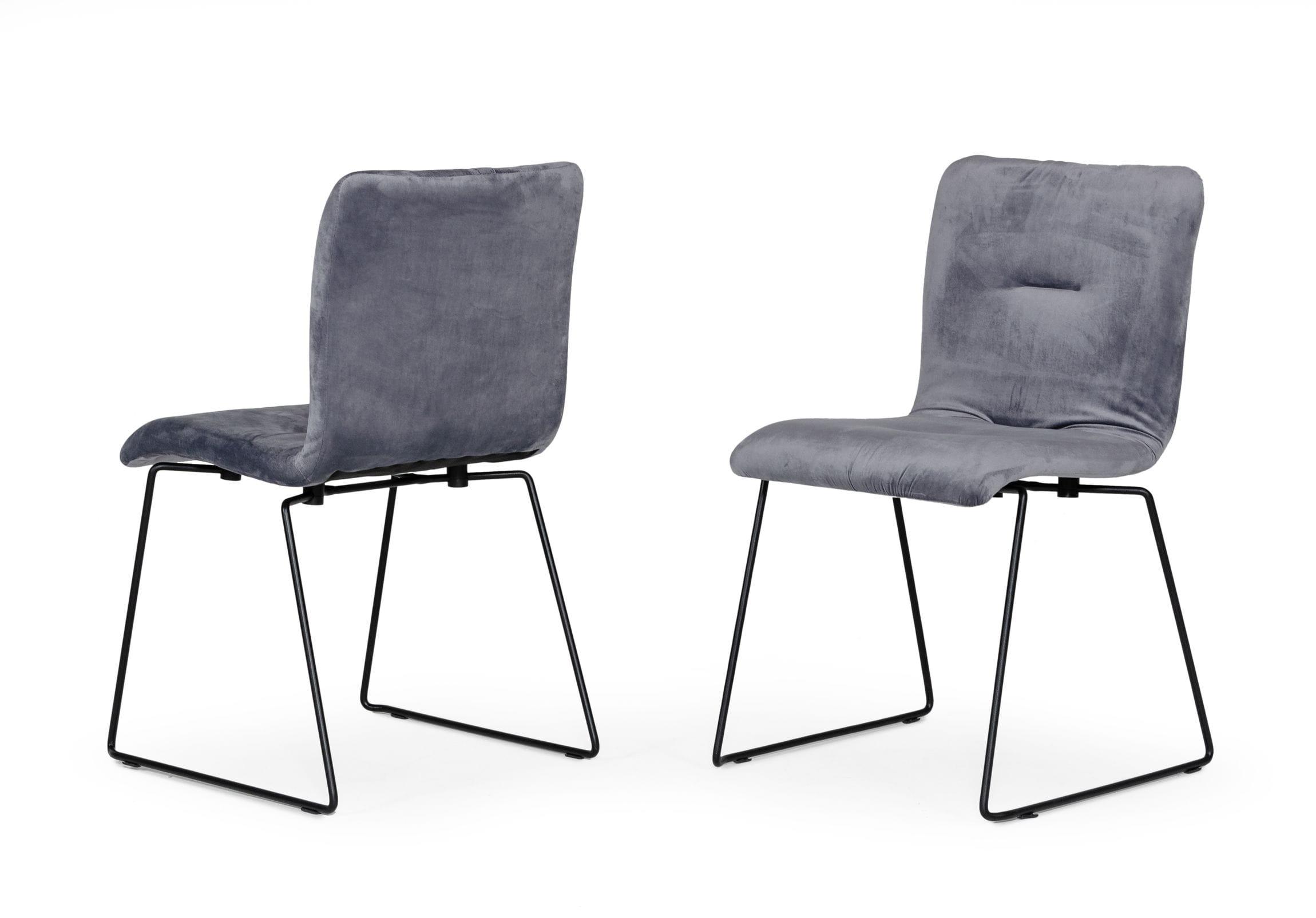 Modrest Yannis Modern Fabric Dining Chair (Set of 2)