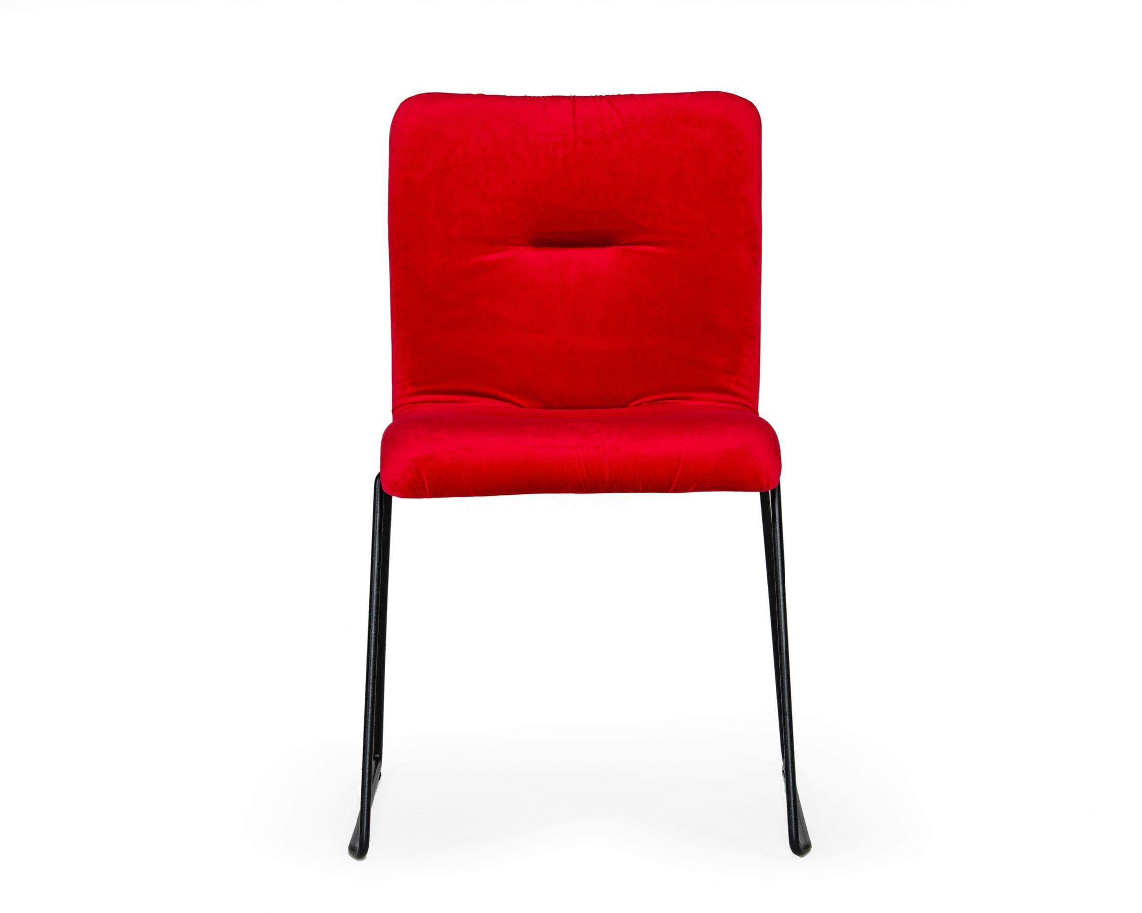 Modrest Yannis Modern Fabric Dining Chair (Set of 2)