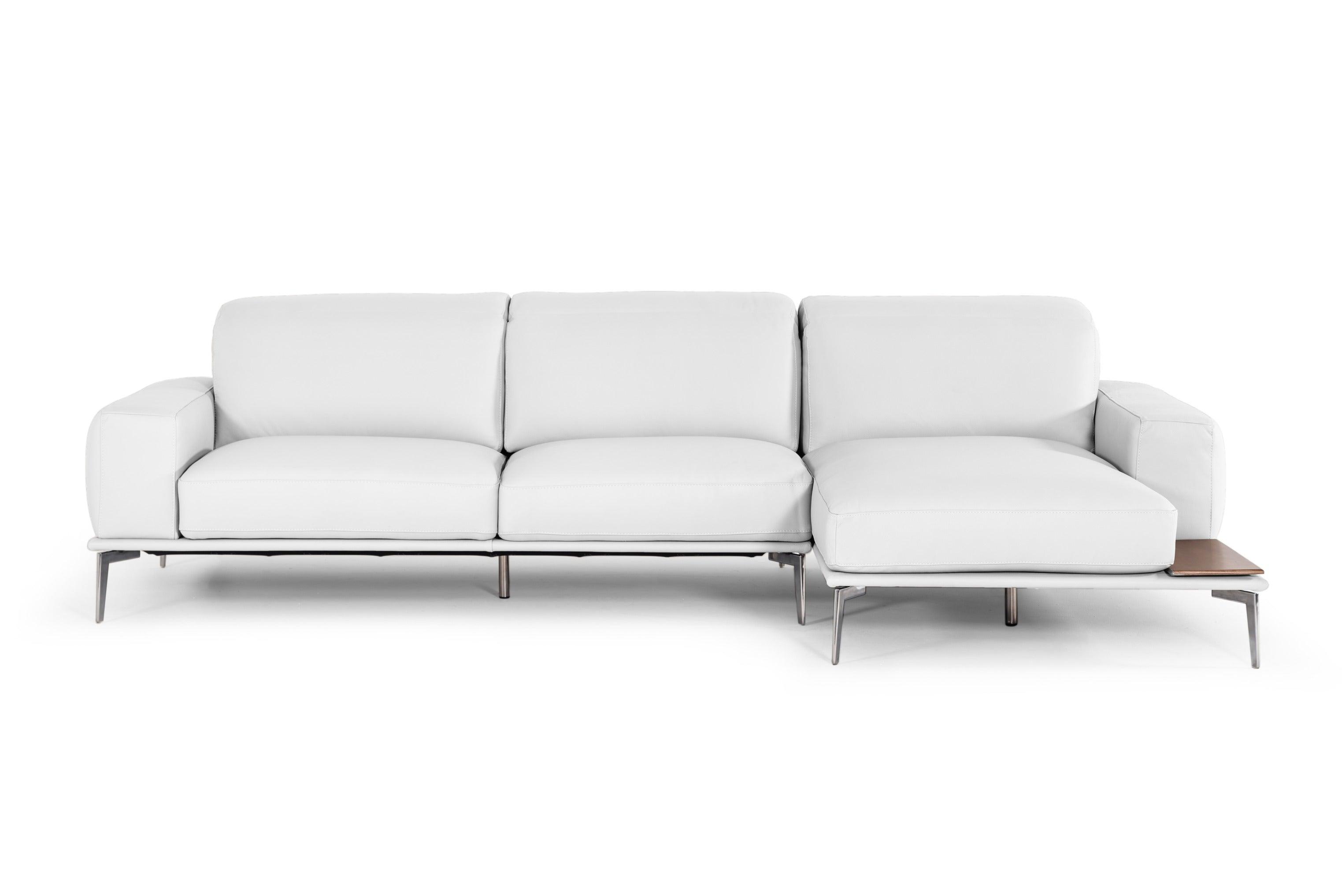Villeneuve Modern Italian Leather Sectional Sofa
