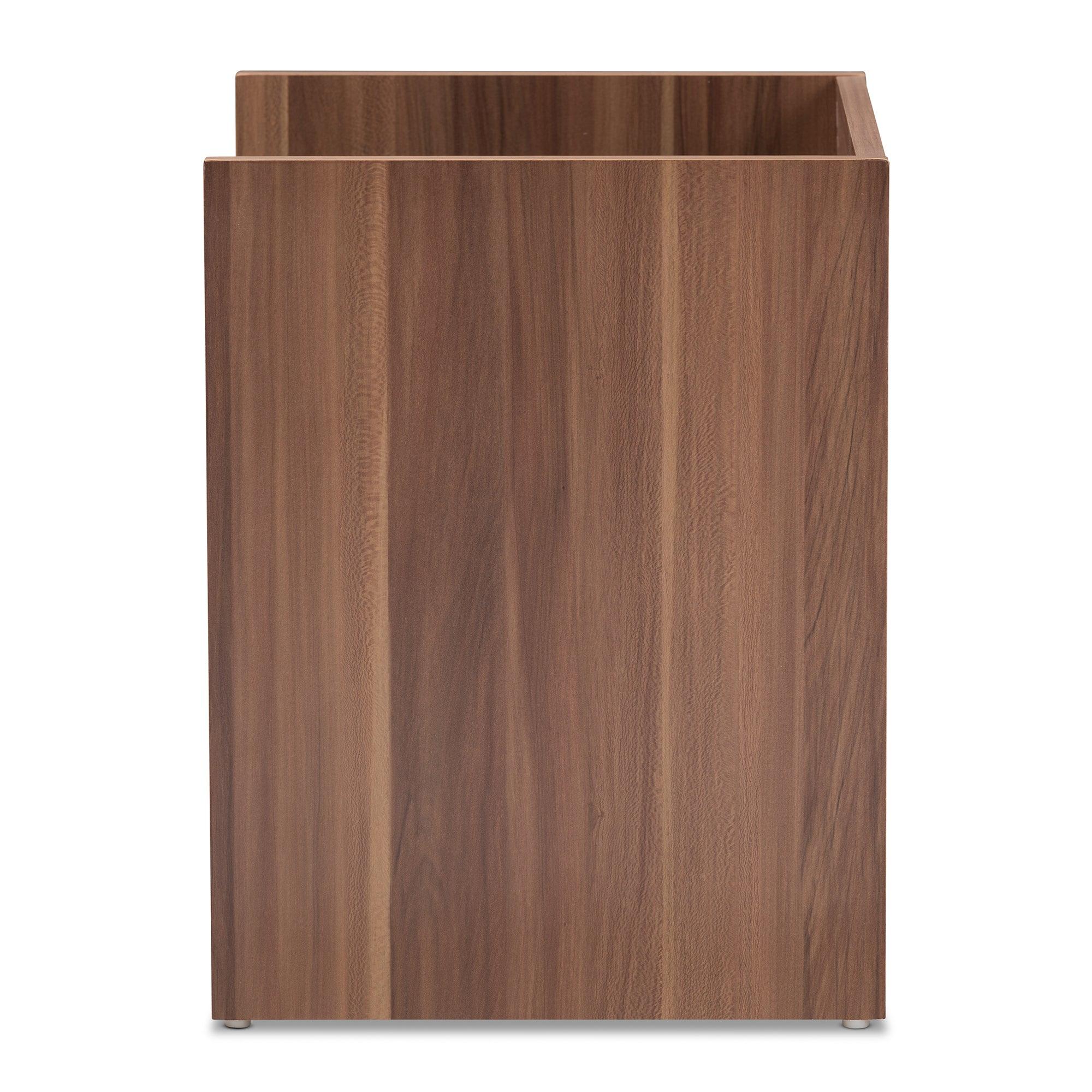 Vanda Modern and Contemporary Two-Tone and Wood 1-Drawer Nightstand