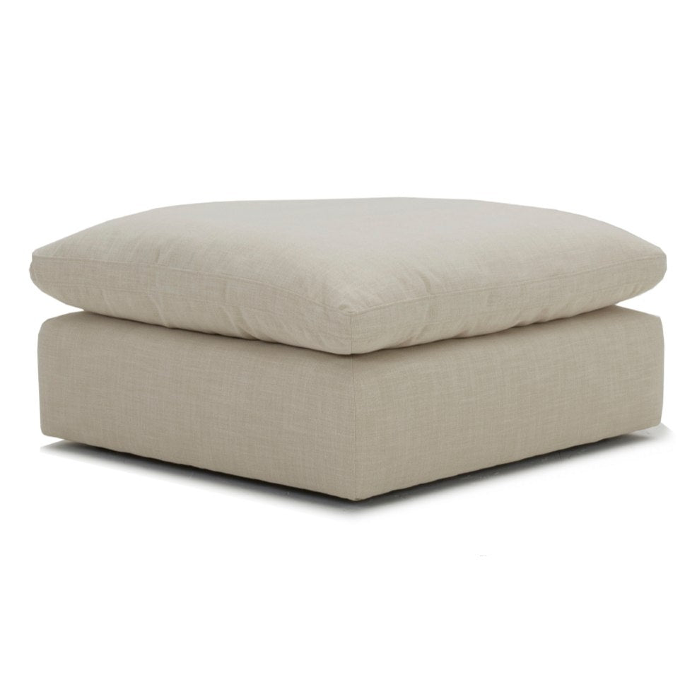 Fedora Modern Fabric Sectional Sofa and Ottoman