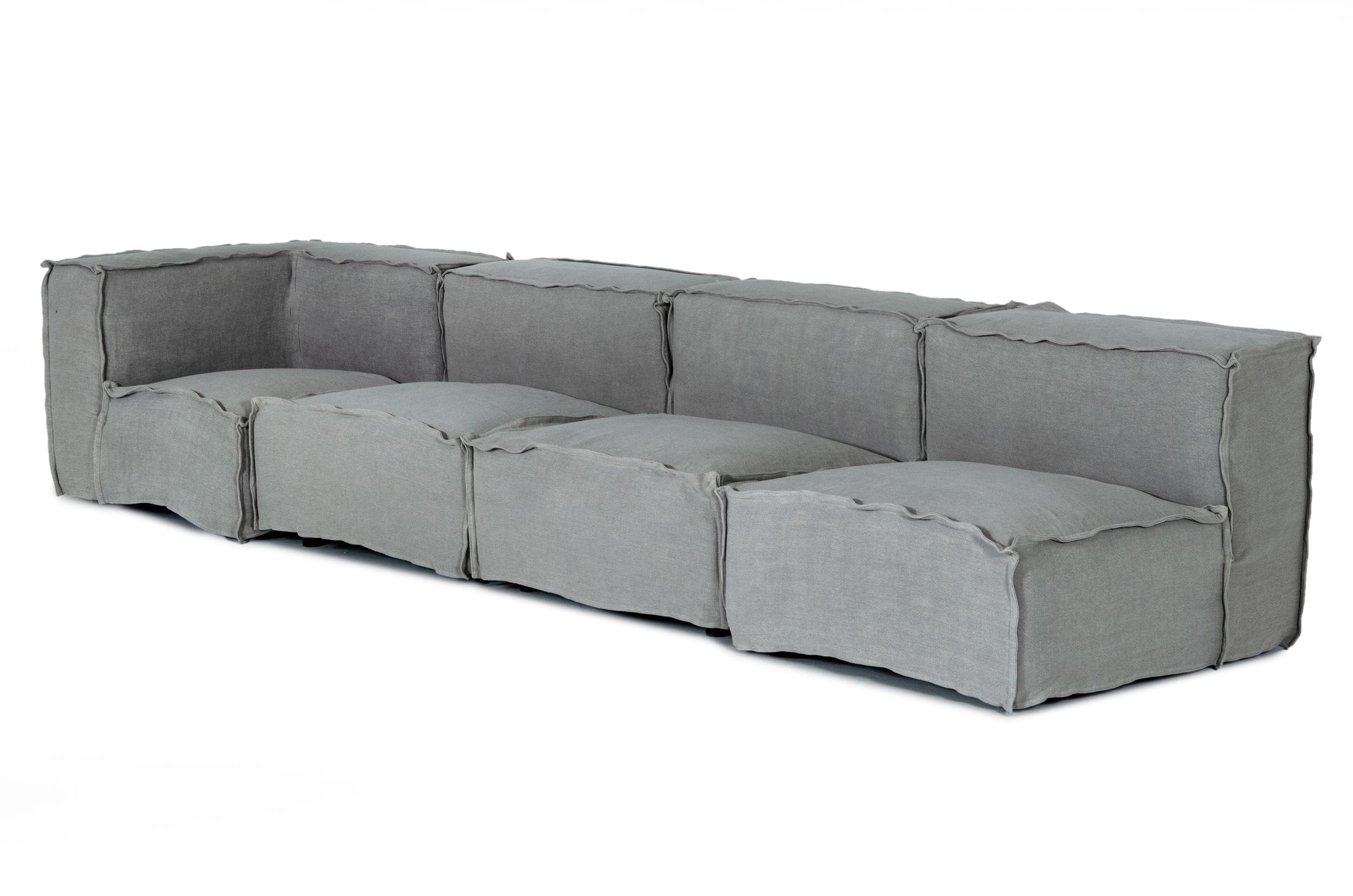 Navstar Contemporary Fabric Modular Sectional Sofa
