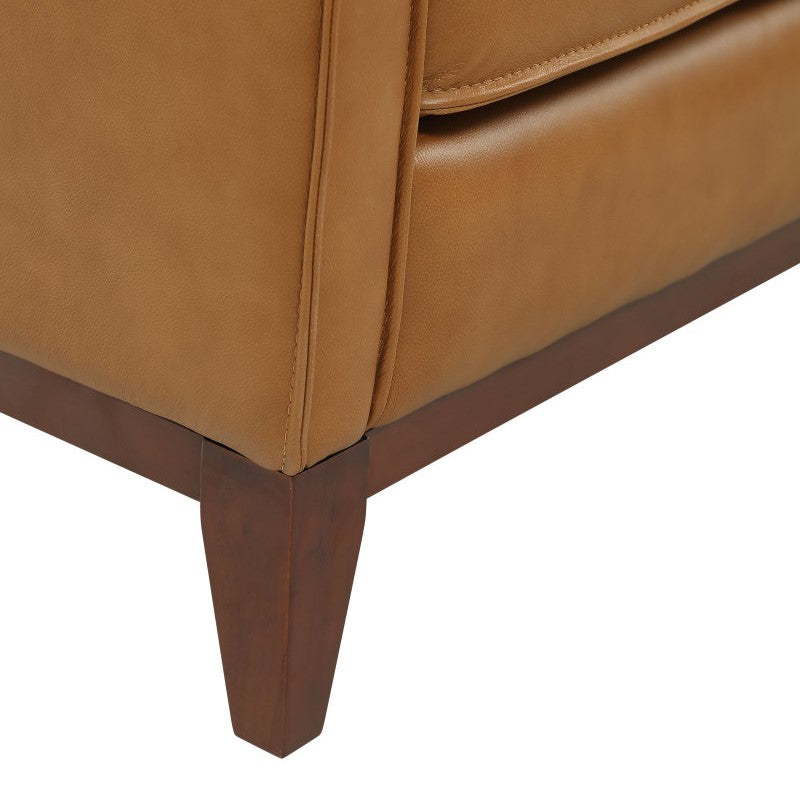 Naylor Modern Italian Leather Split Sofa