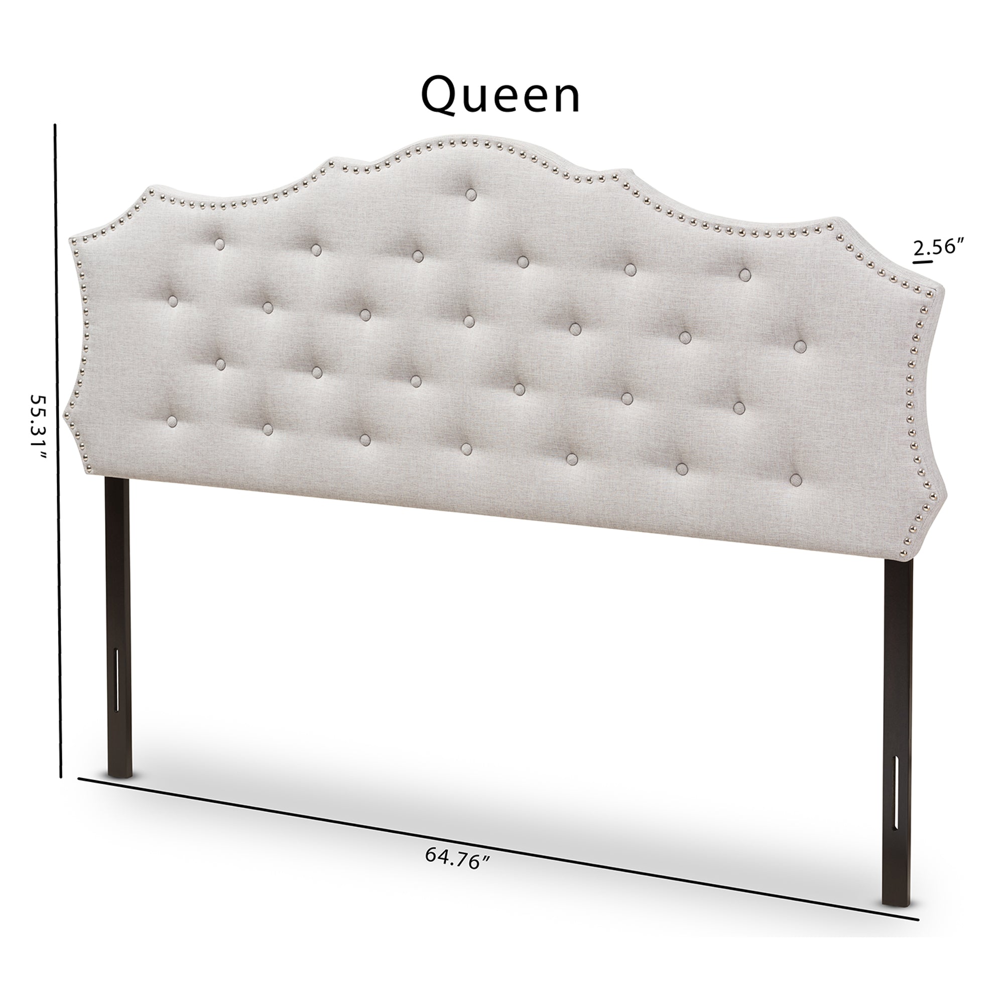 Aurora Modern and Contemporary Fabric Headboard