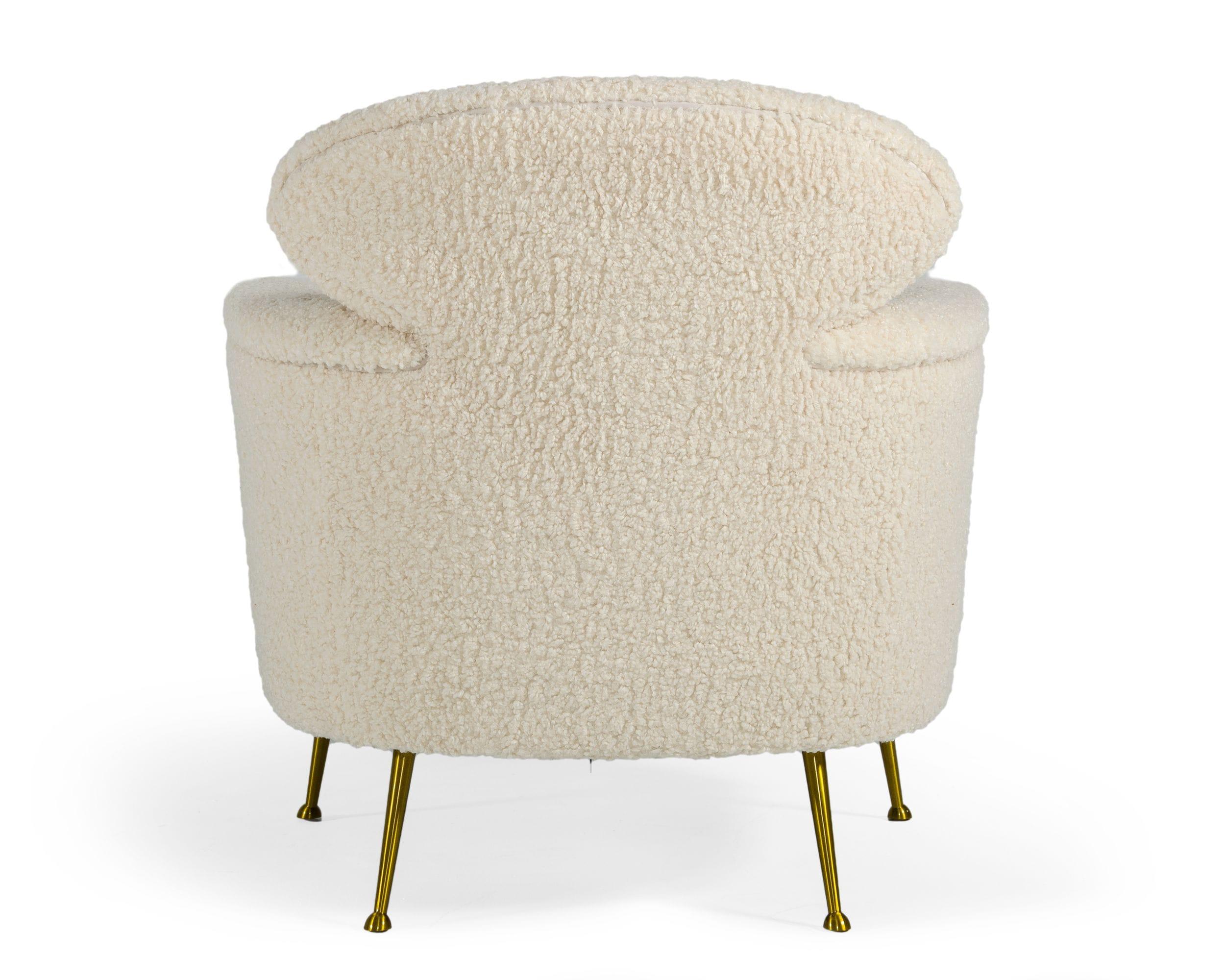 Modrest Altura Modern Faux Fur Lounge Chair