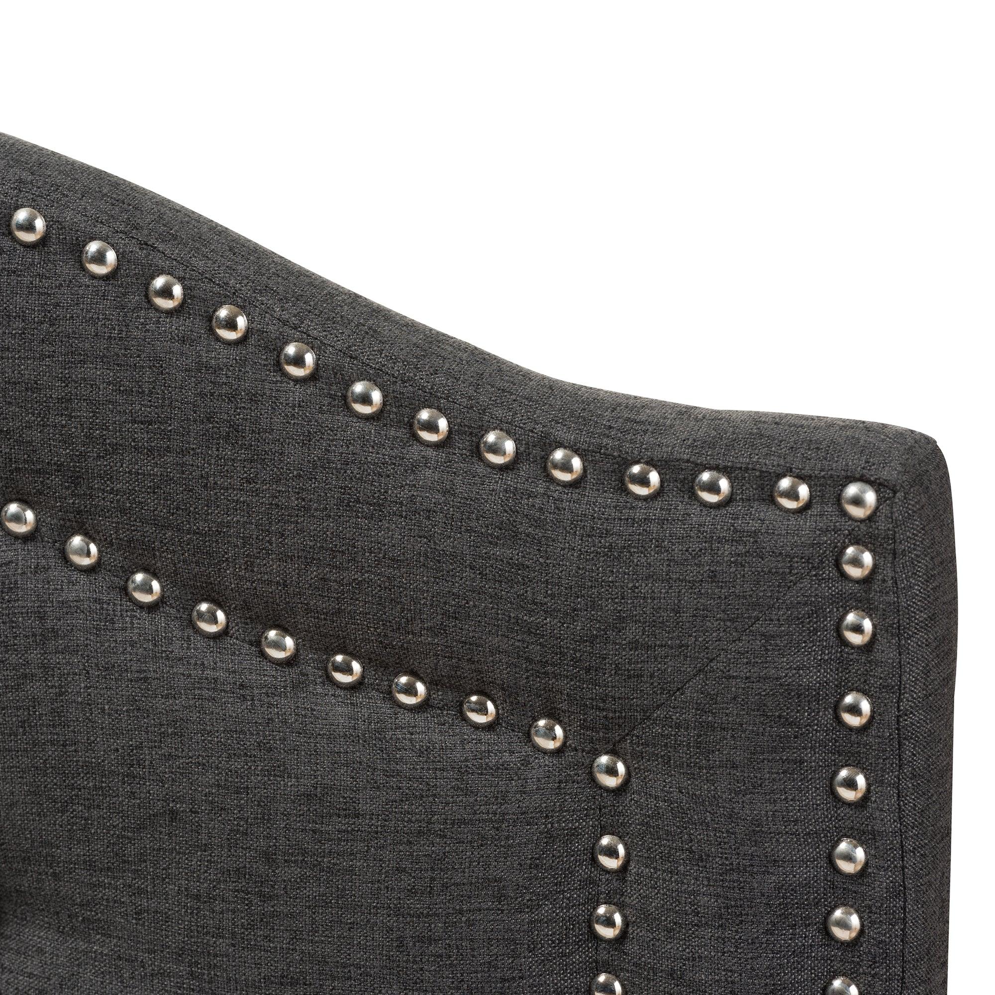 Edith Modern and Contemporary Dark Fabric Headboard