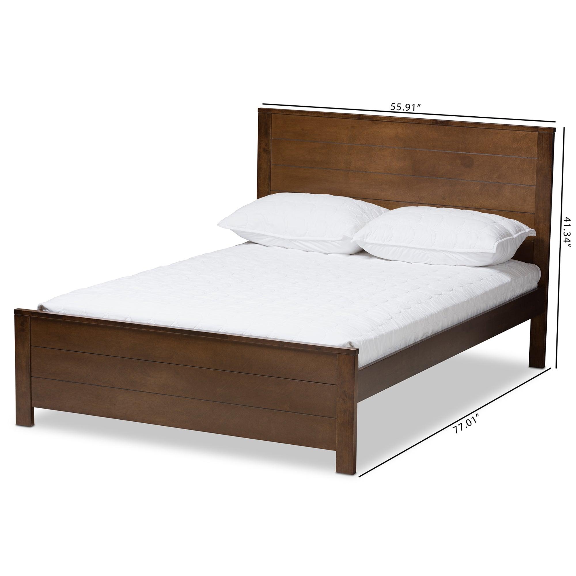 Catalina Modern Classic Mission Style -Finished Wood Platform Bed