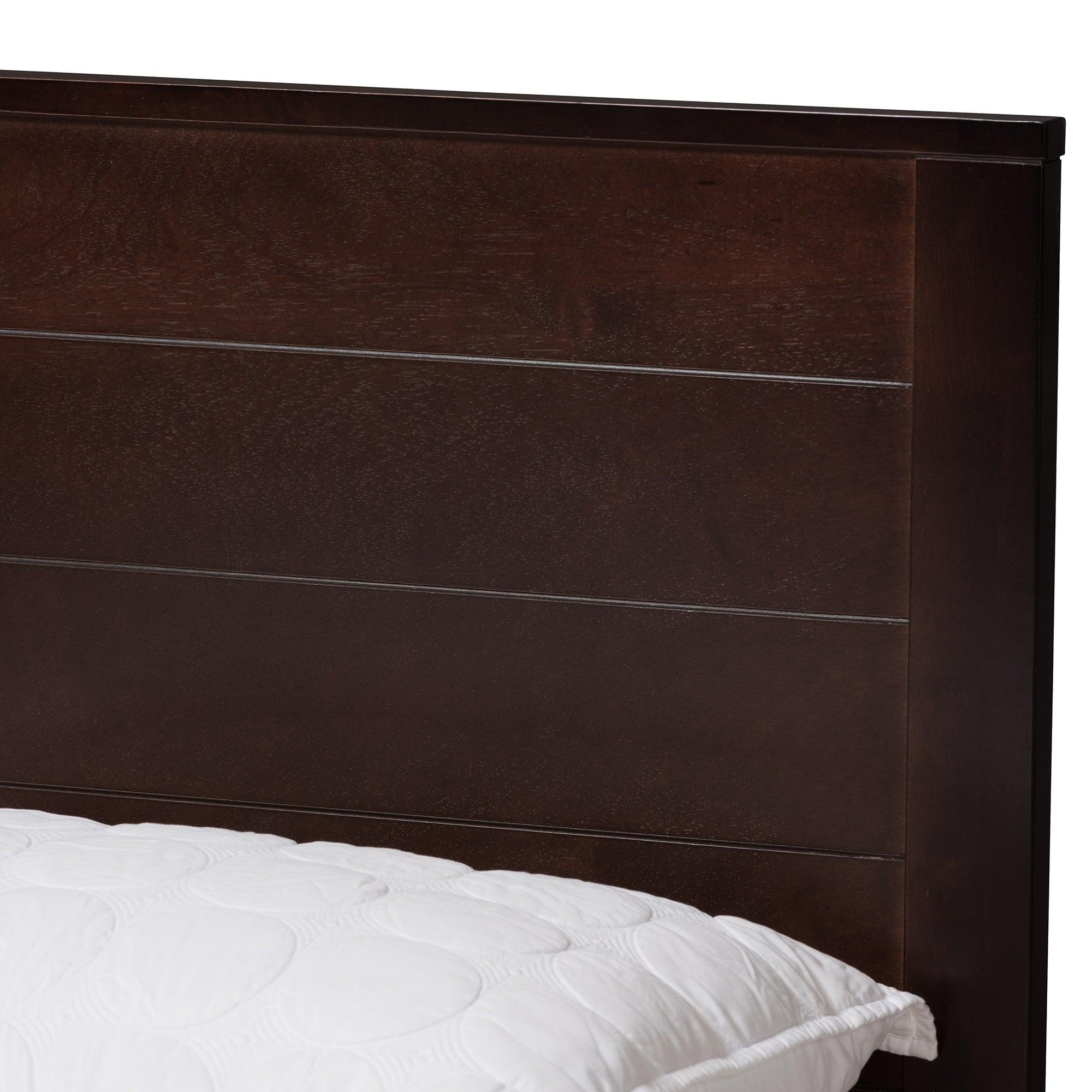 Catalina Modern Classic Mission Style -Finished Wood Platform Bed