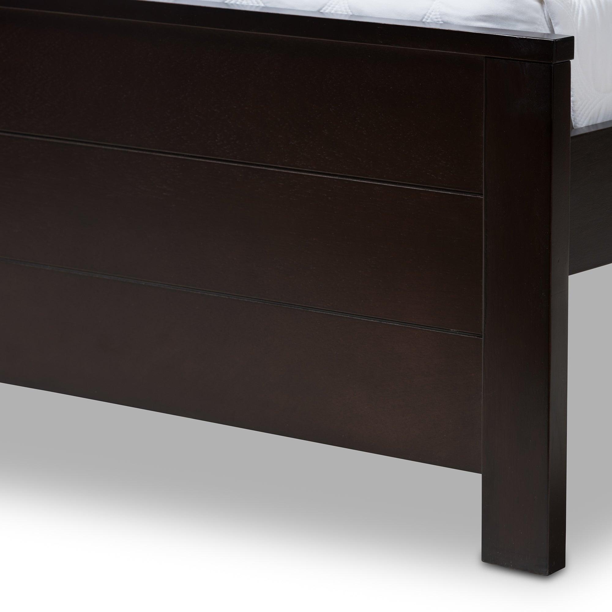 Catalina Modern Classic Mission Style -Finished Wood Platform Bed