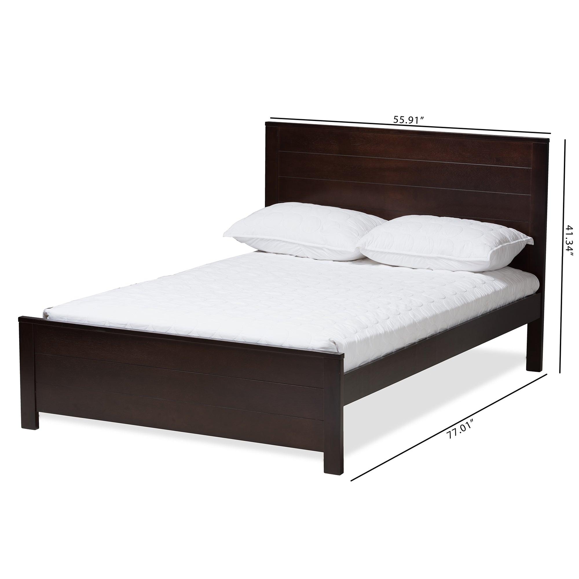 Catalina Modern Classic Mission Style -Finished Wood Platform Bed