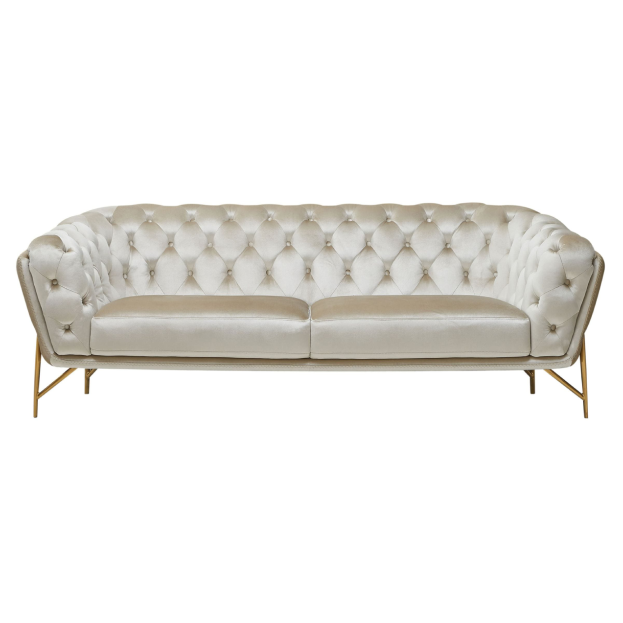 Stella Transitional Velvet Sofa