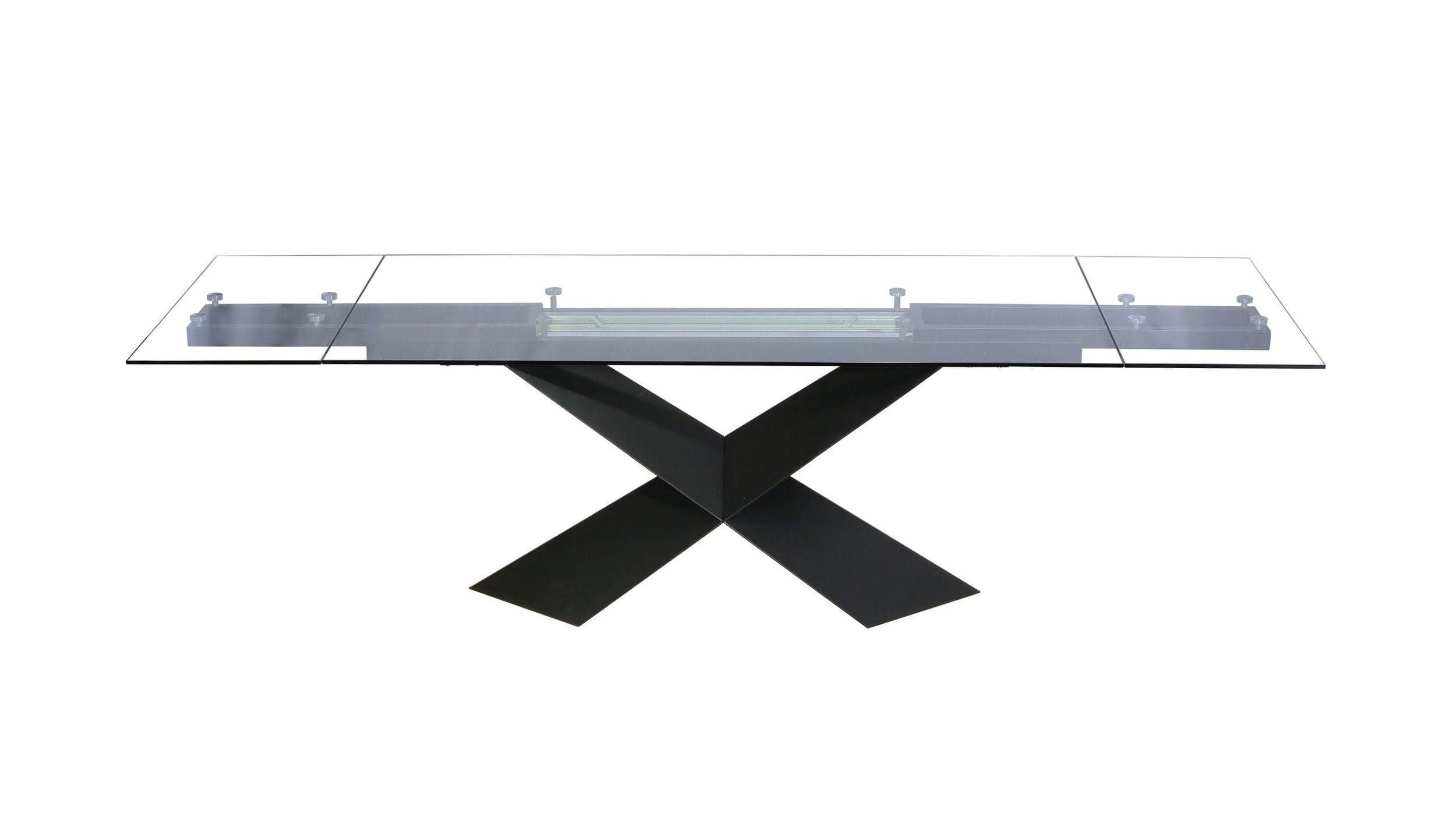 Modrest Scott Modern Extendable Glass Dining Table