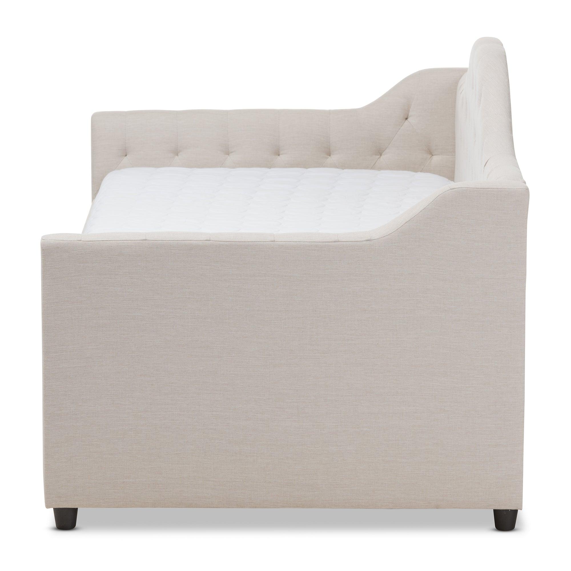 Perry Modern and Contemporary Light Fabric Daybed