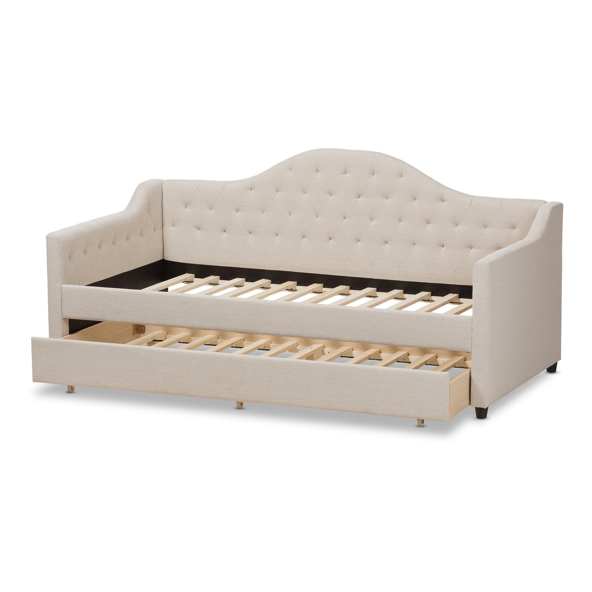 Perry Modern and Contemporary Light Fabric Daybed