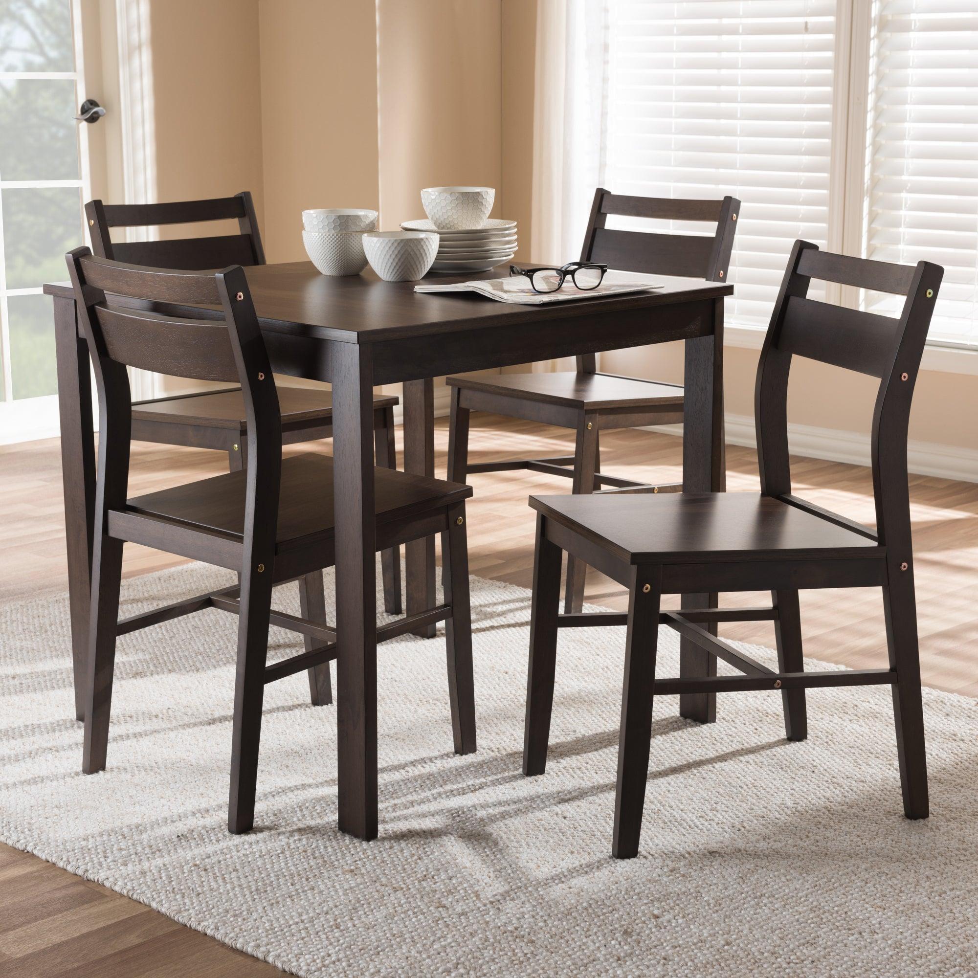Lovy Modern and Contemporary -Finished 5-Piece Dining Set