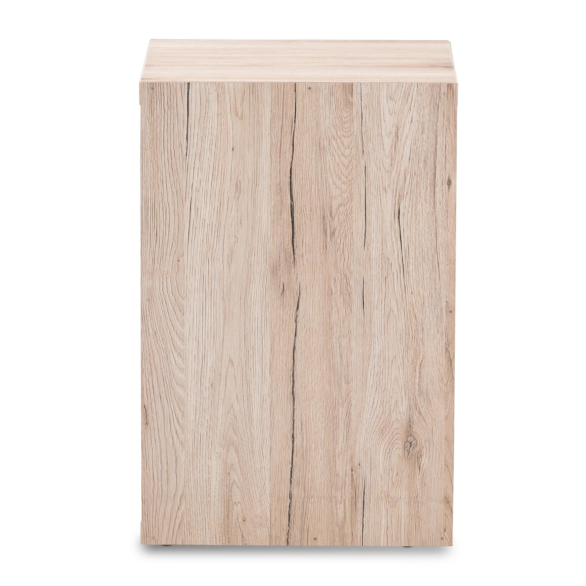 Pandora Modern and Contemporary Dark and Light Two-Tone 2-Drawer Nightstand