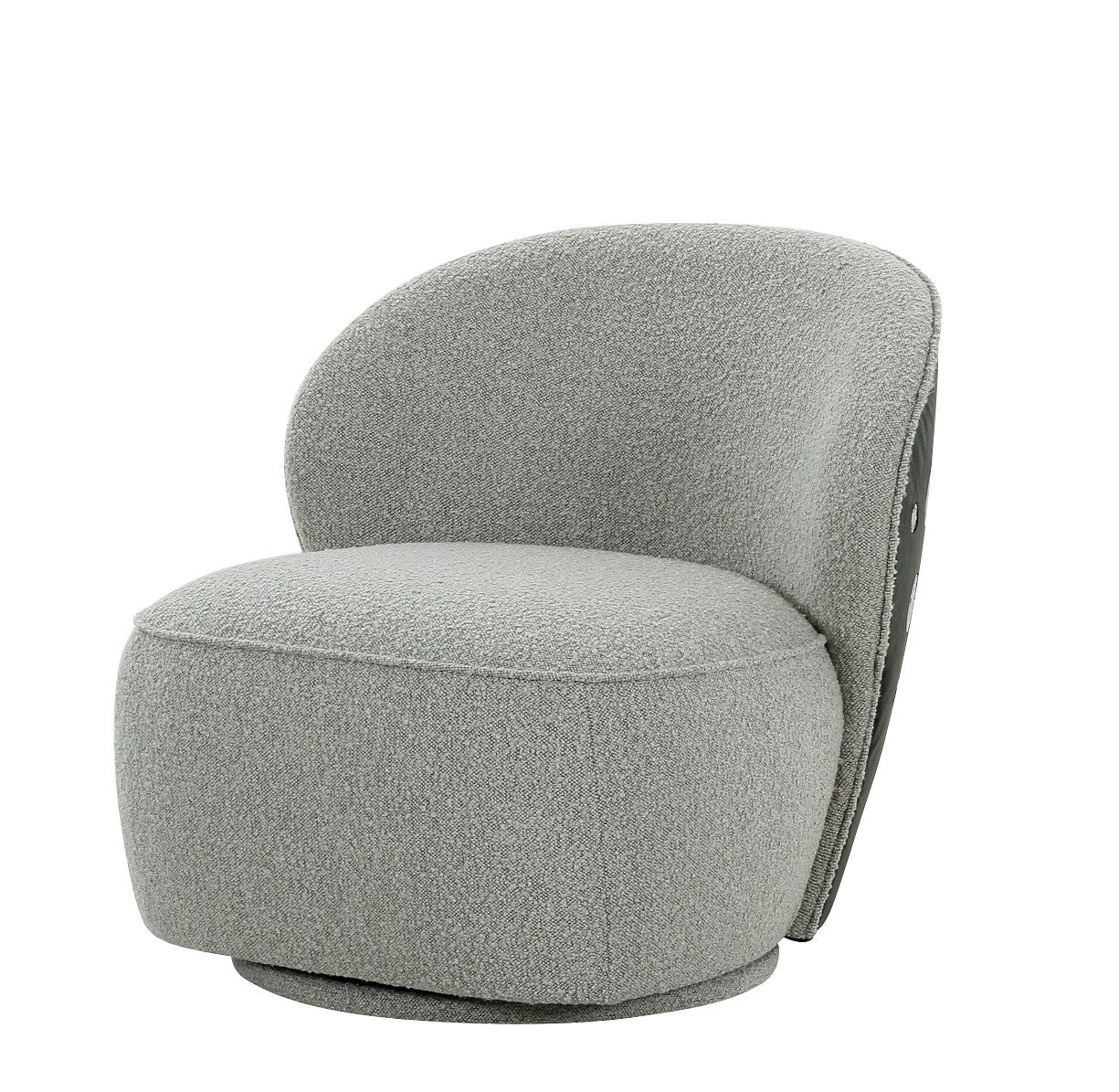 Divani Casa Allis - Glam and Fabric Swivel Accent Chair-Accent Chair-VIG-Wall2Wall Furnishings