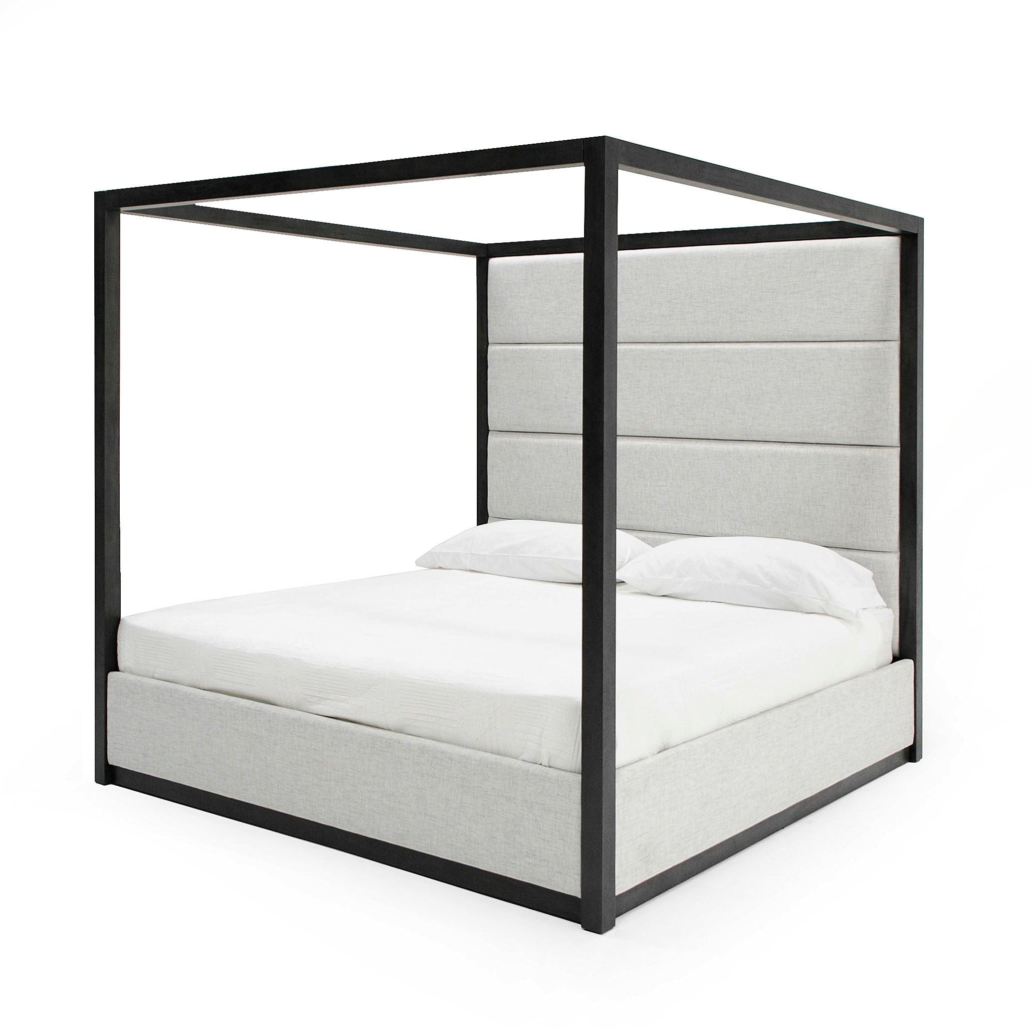 Modrest Manhattan - Contemporary Canopy Grey Bed-Bed-VIG-Wall2Wall Furnishings