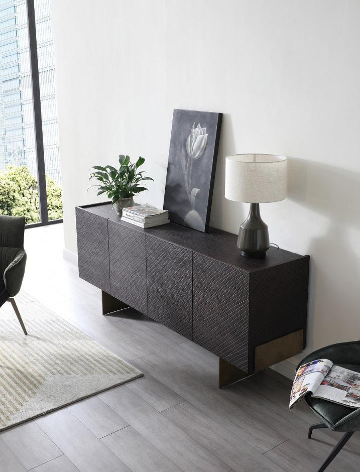 Gerald- Modern Ash and Antique Cooper Buffet