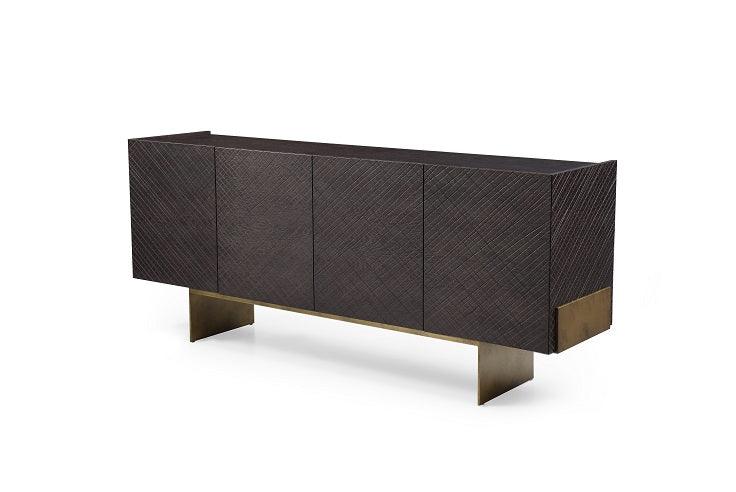 Gerald- Modern Ash and Antique Cooper Buffet