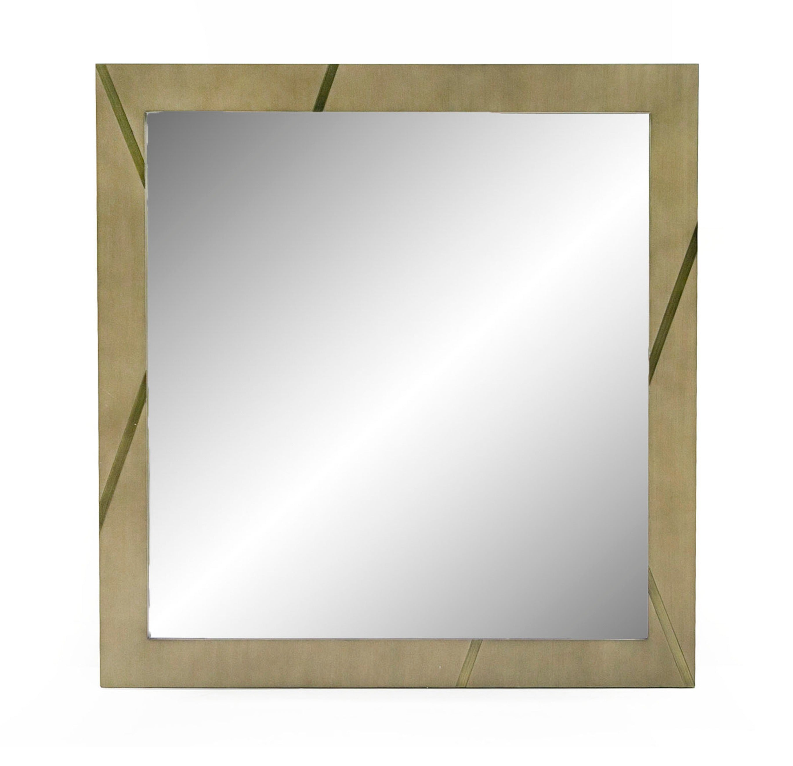 Modrest Nixa - Modern Birch + Brushed Mirror-Mirror-VIG-Wall2Wall Furnishings