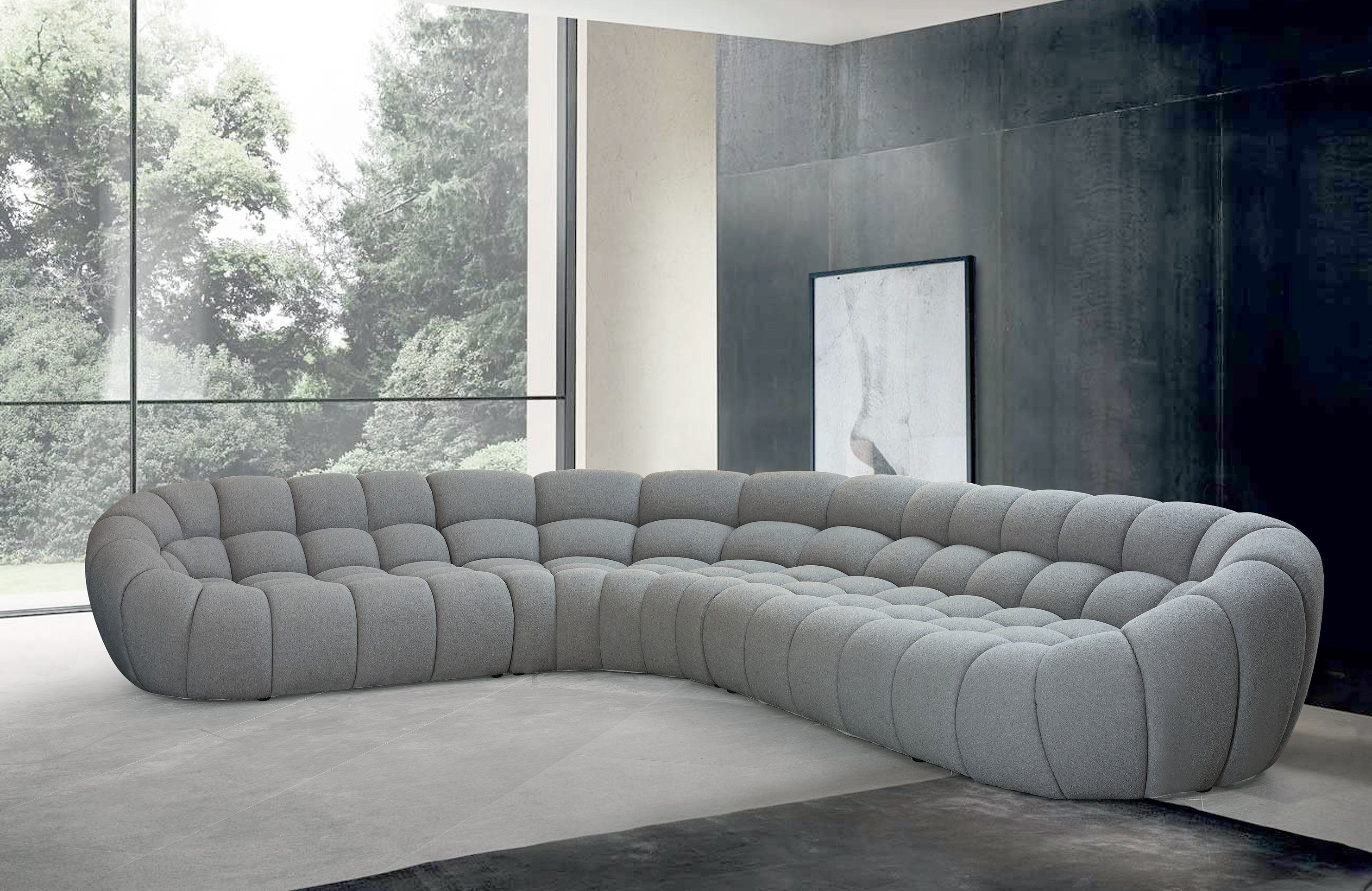 Yolonda Modern Curved Sectional Sofa