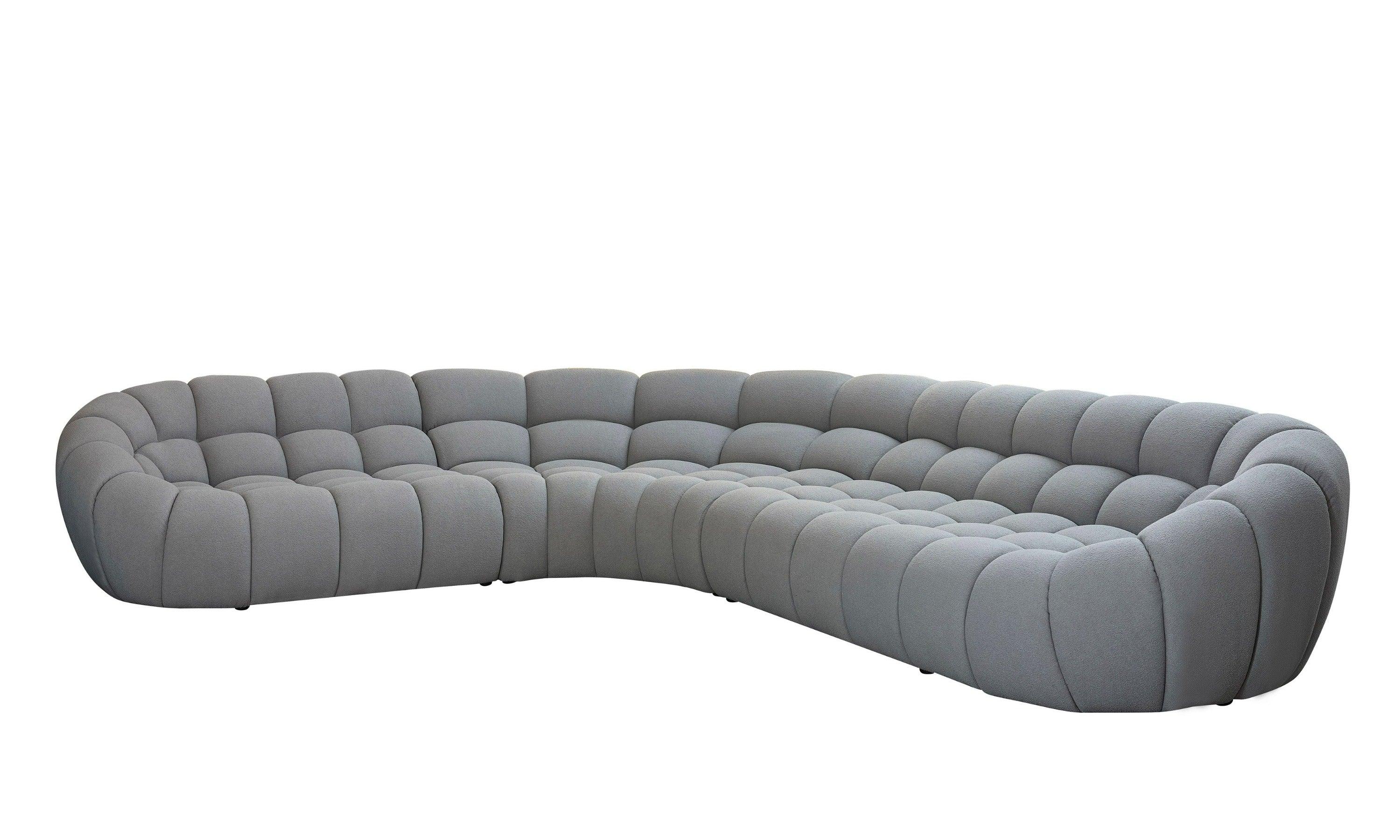 Divani Casa Yolonda Modern Curved Sectional Sofa