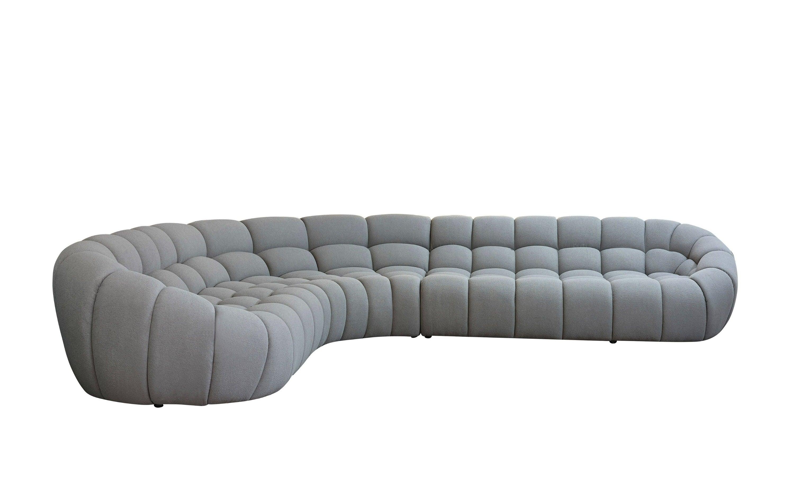 Divani Casa Yolonda Modern Curved Sectional Sofa