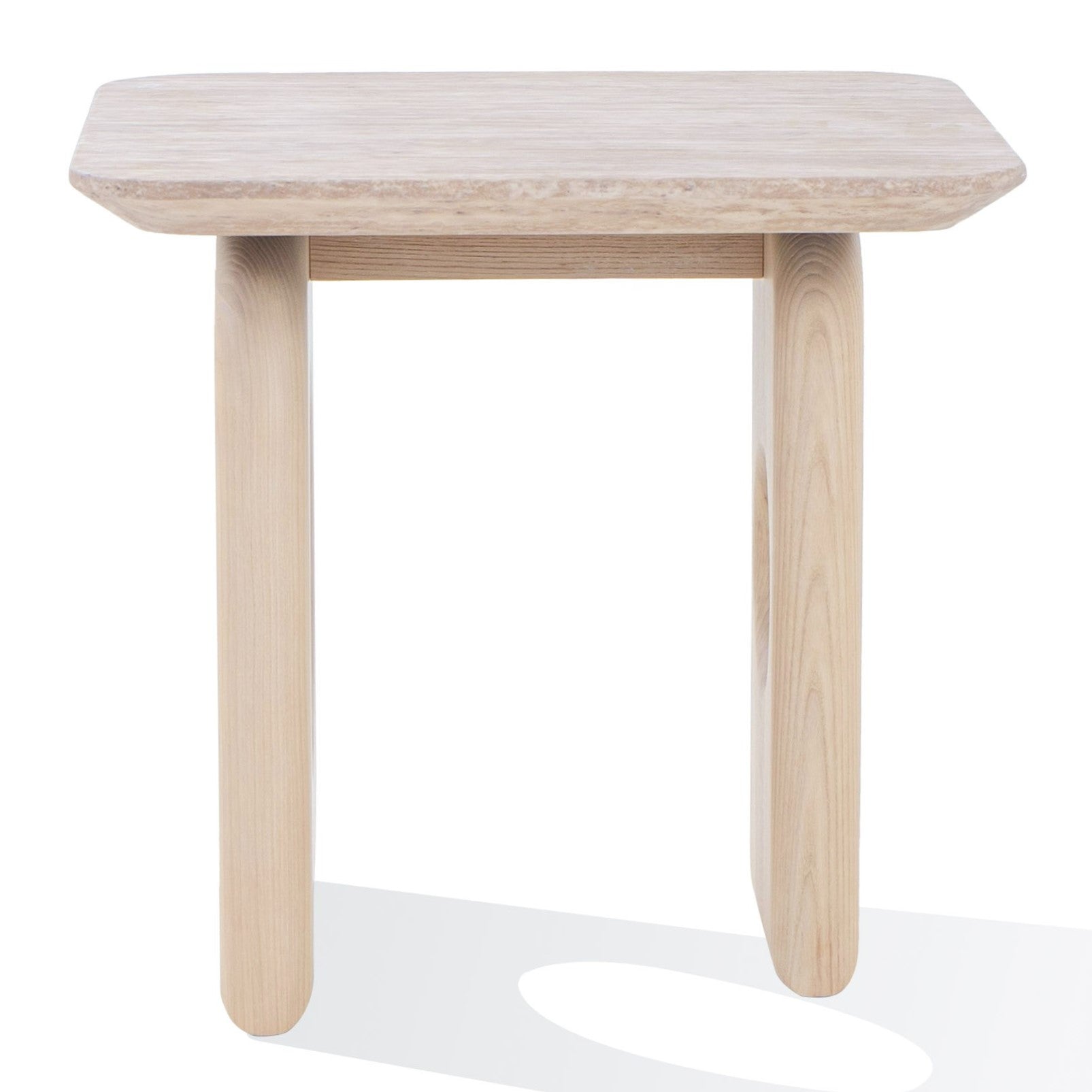 Osaka Modern Faux Marble and Ash End Table