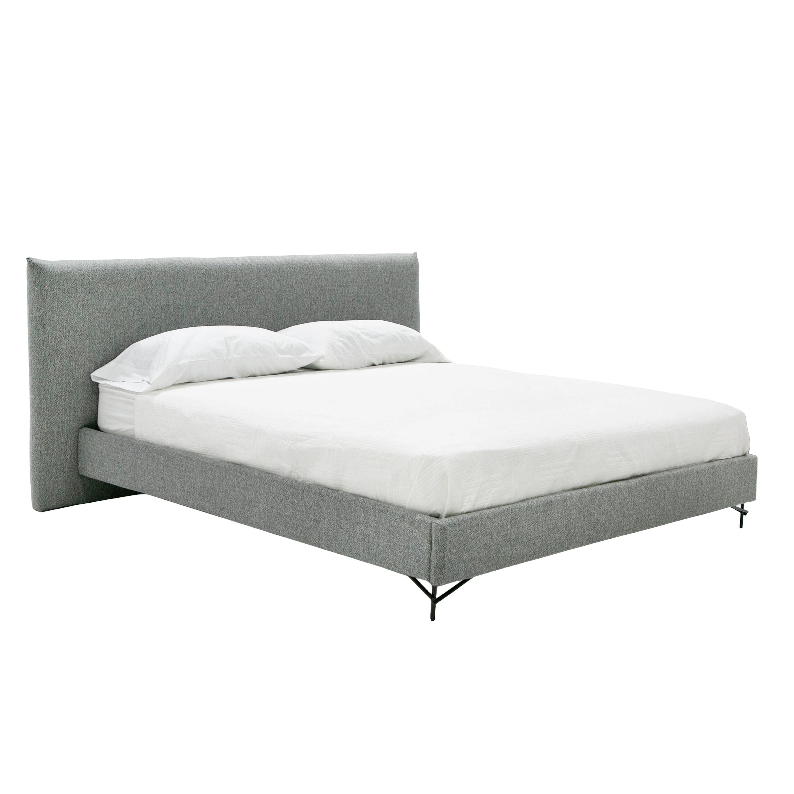 Nova Domus Aria - Italian Modern Grey Fabric Bed-Bed-VIG-Wall2Wall Furnishings