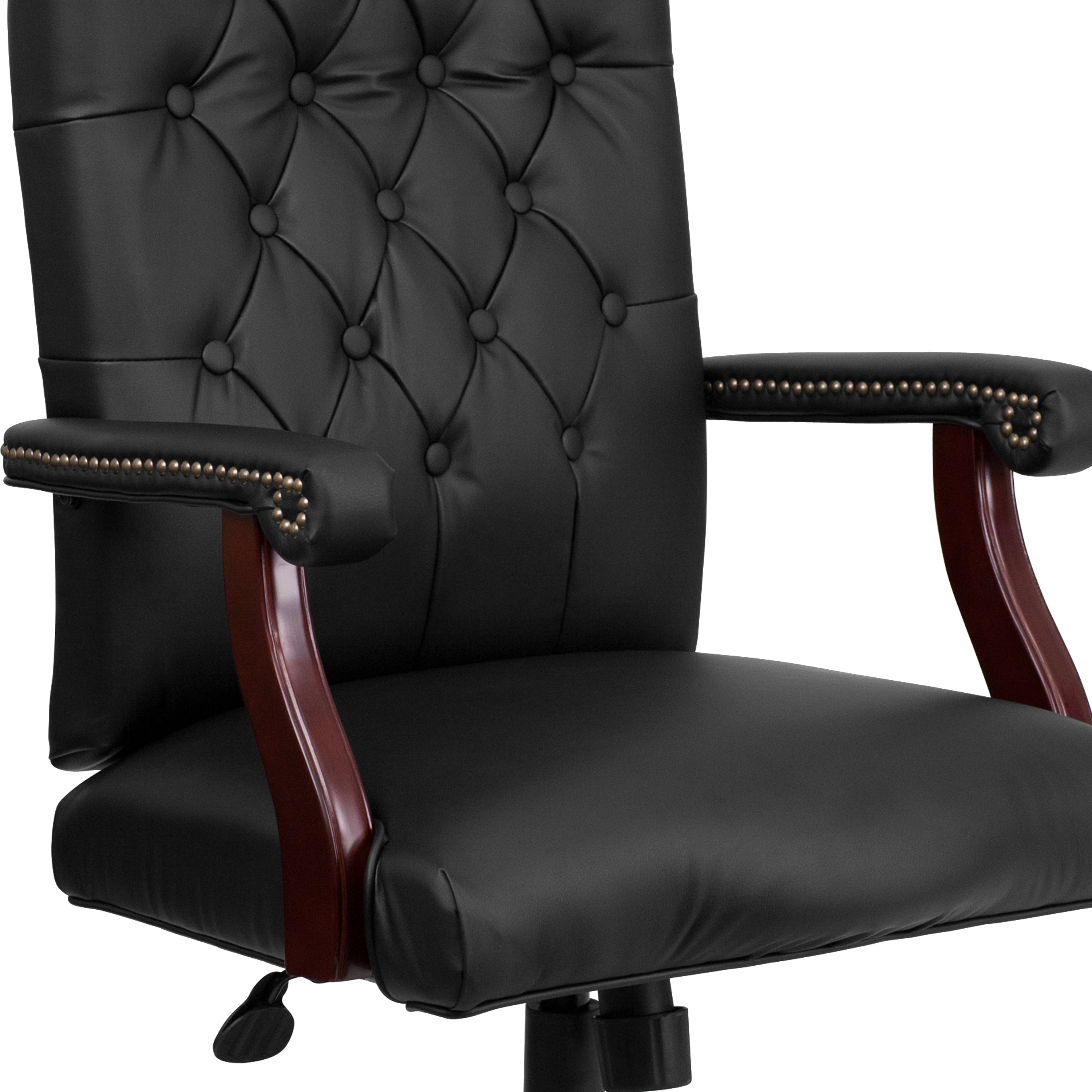 Martha Washington Executive Swivel Office Chair with Arms-Office Chair-Flash Furniture-Wall2Wall Furnishings