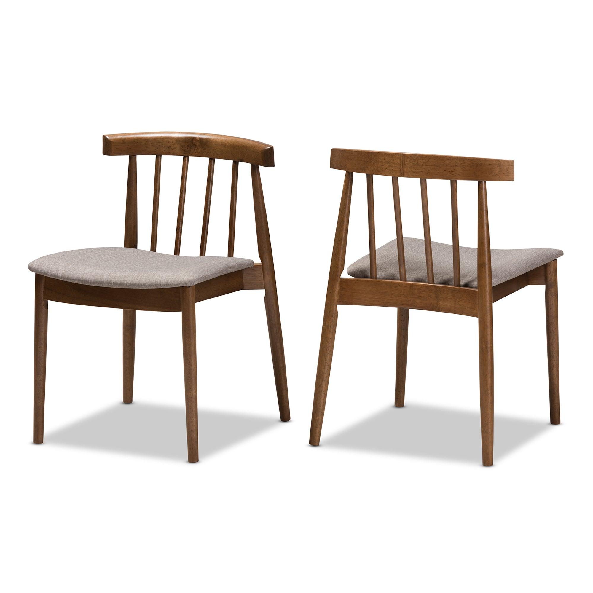 Wyatt Mid-Century Modern Wood Dining Chair (Set of 2)